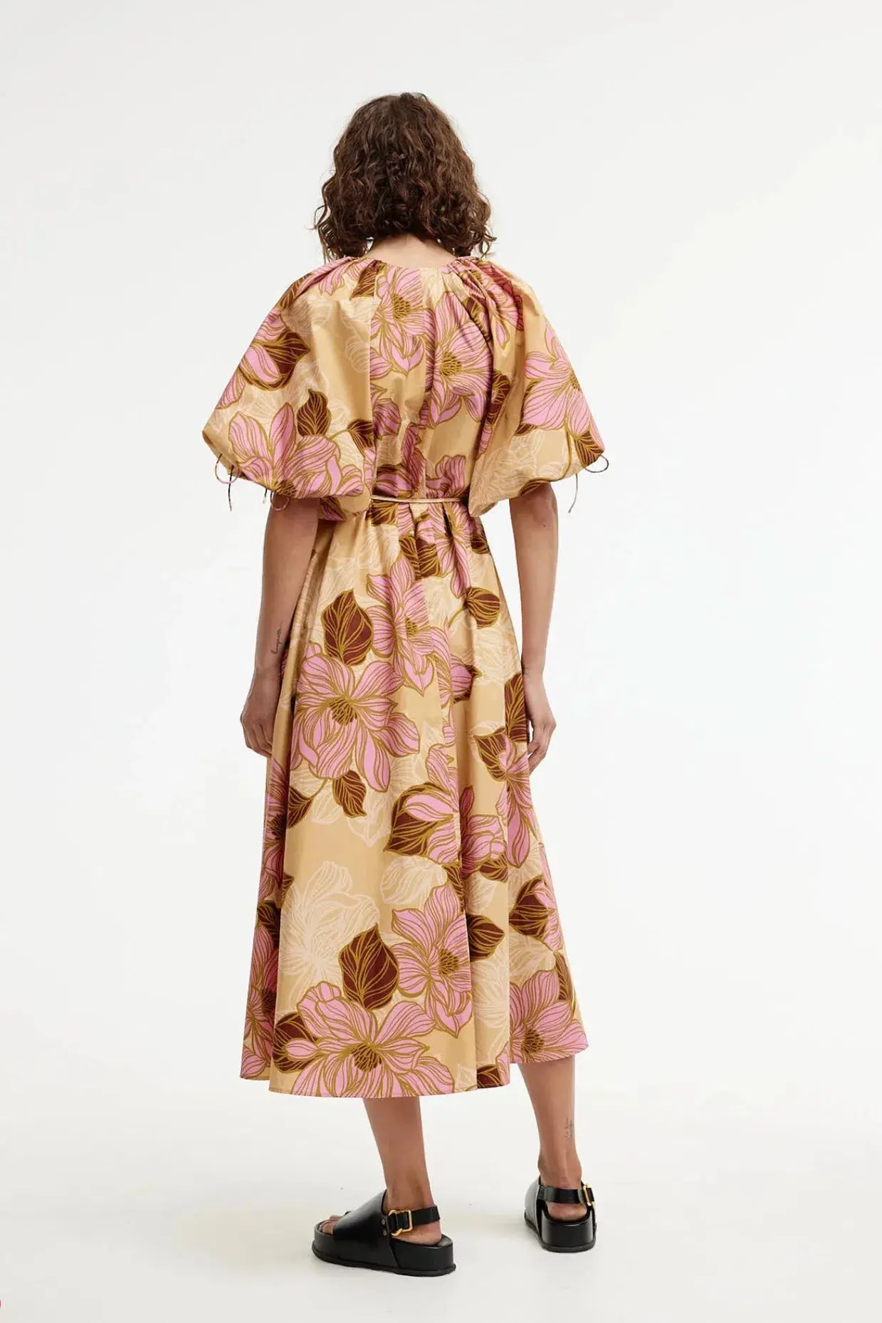 Kinney Elle Puff Sleeve Maxi Dress Rosa Floral Size XXL / AU 16 - Image 3