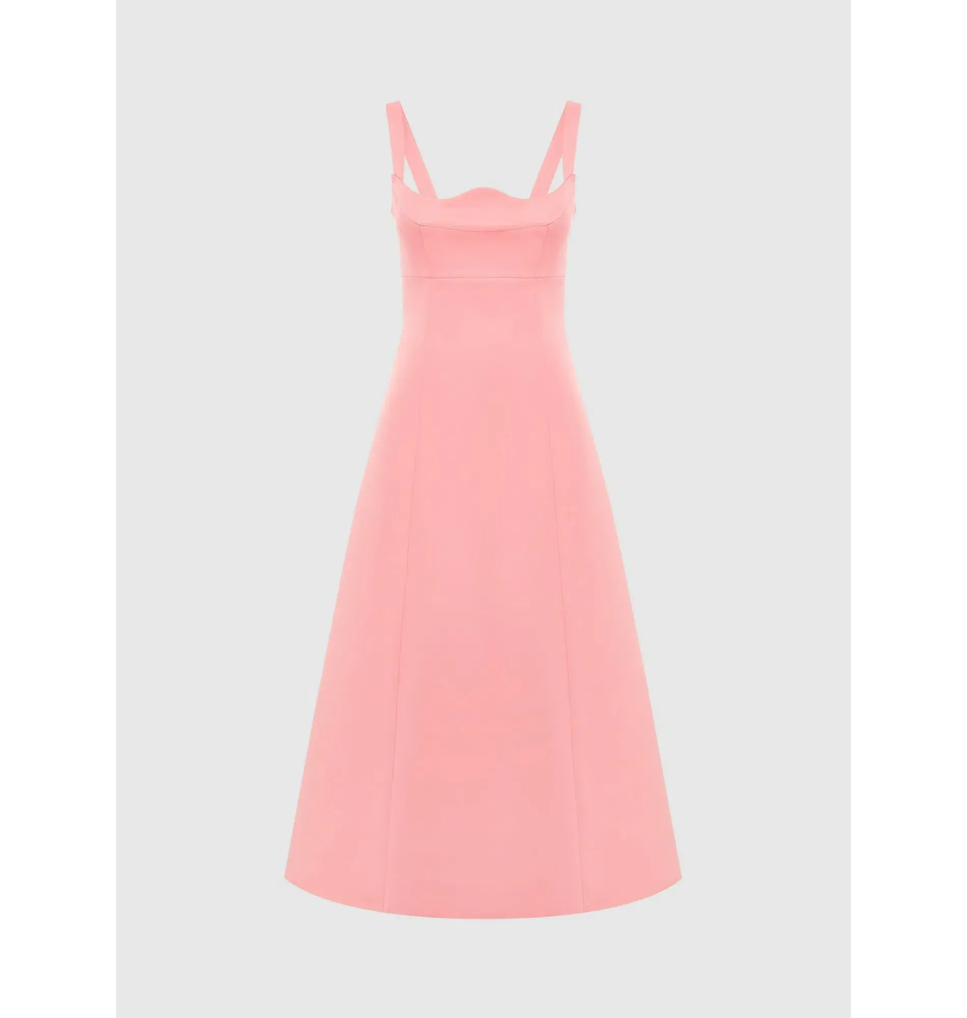Leo Lin Odette Midi Dress in Strawberry Pink Size AU 6 - Image 4