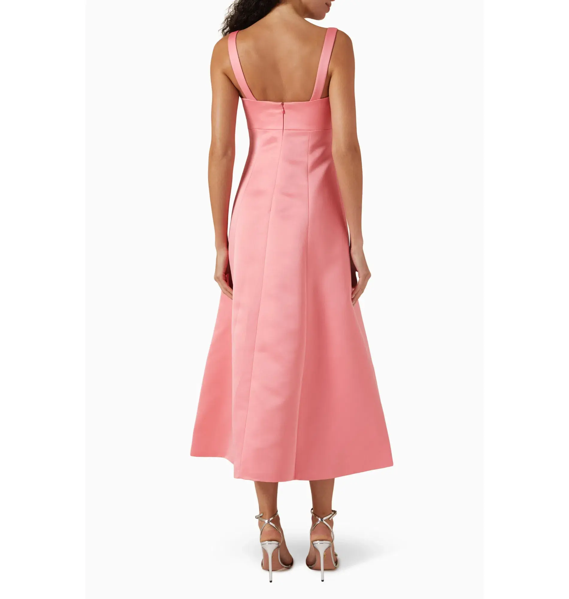 Leo Lin Odette Midi Dress in Strawberry Pink Size AU 6 - Image 3