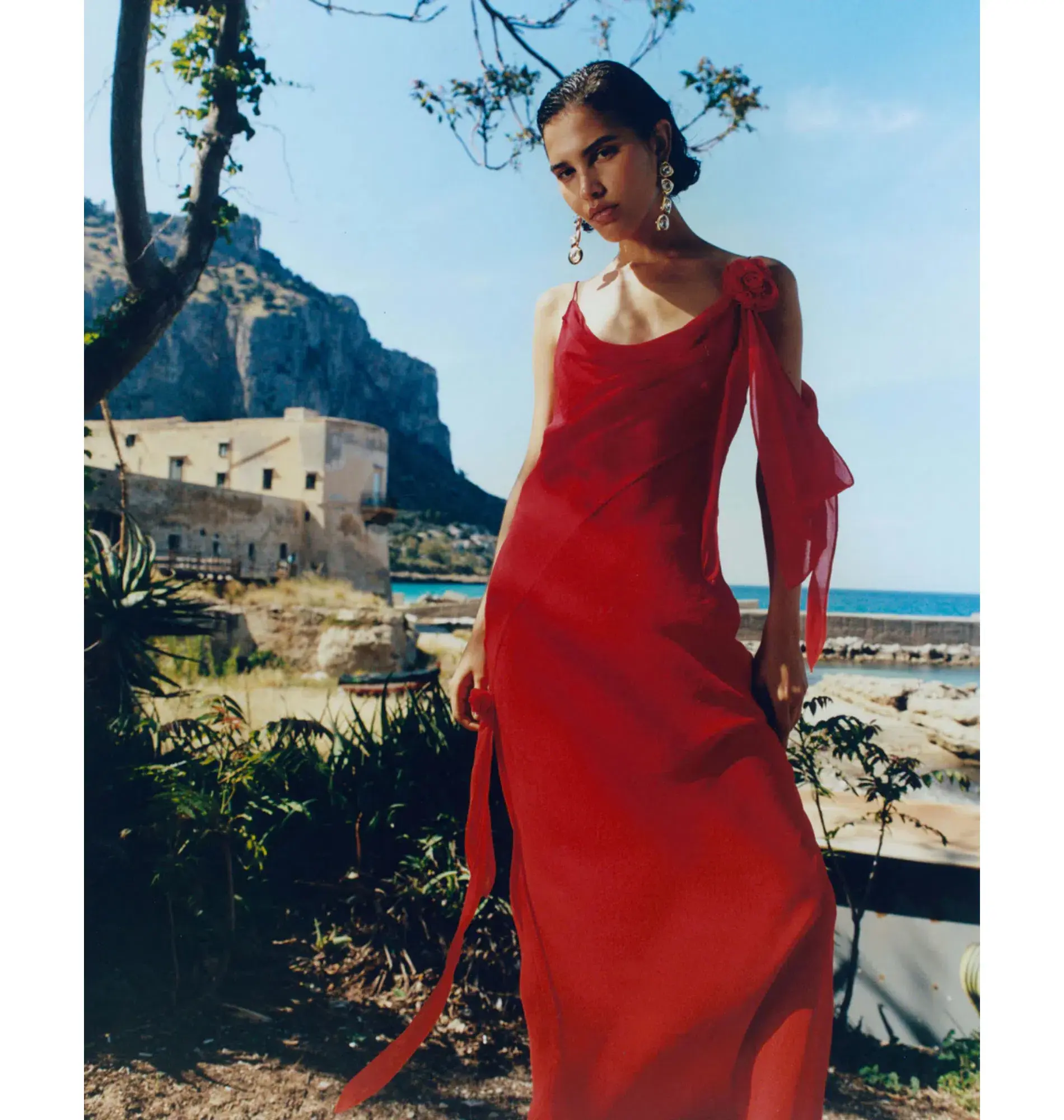 Rat & Boa Sirena Maxi Dress in Red Size M / AU 10 - Image 3