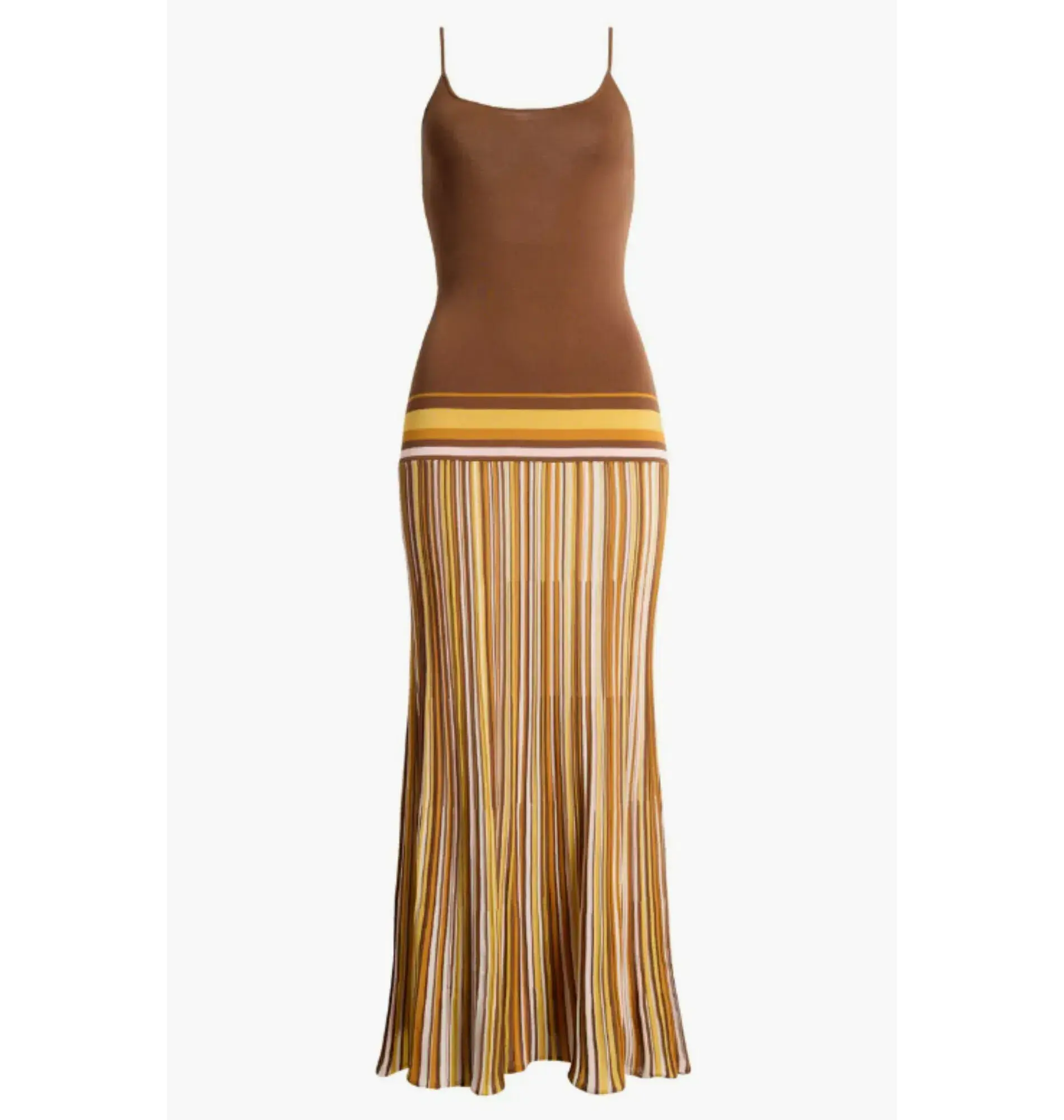 Bec & Bridge Citara Knit Maxi Dress Cocoa Size AU 8 - Image 4