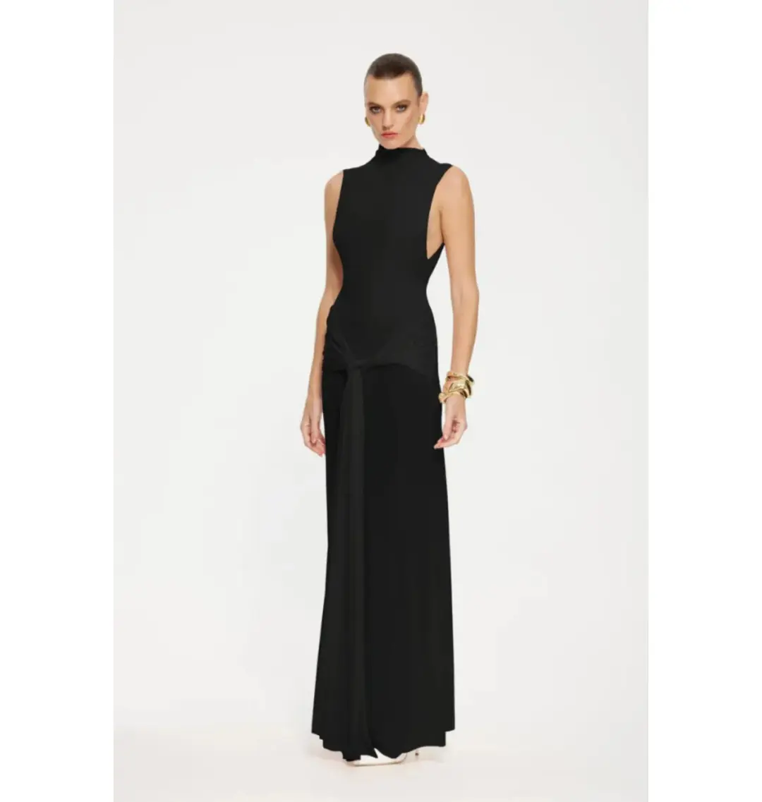 Effie Kats Roza Maxi Dress in Black Size XS / AU 6 for rent on The Volte - main image