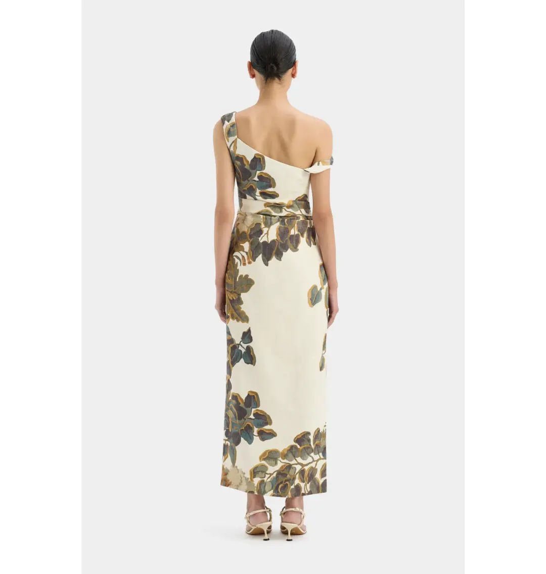 Sir the Label Evalita Twist Midi Dress Pine Valley Size 3 / AU 12 for rent on The Volte - main image