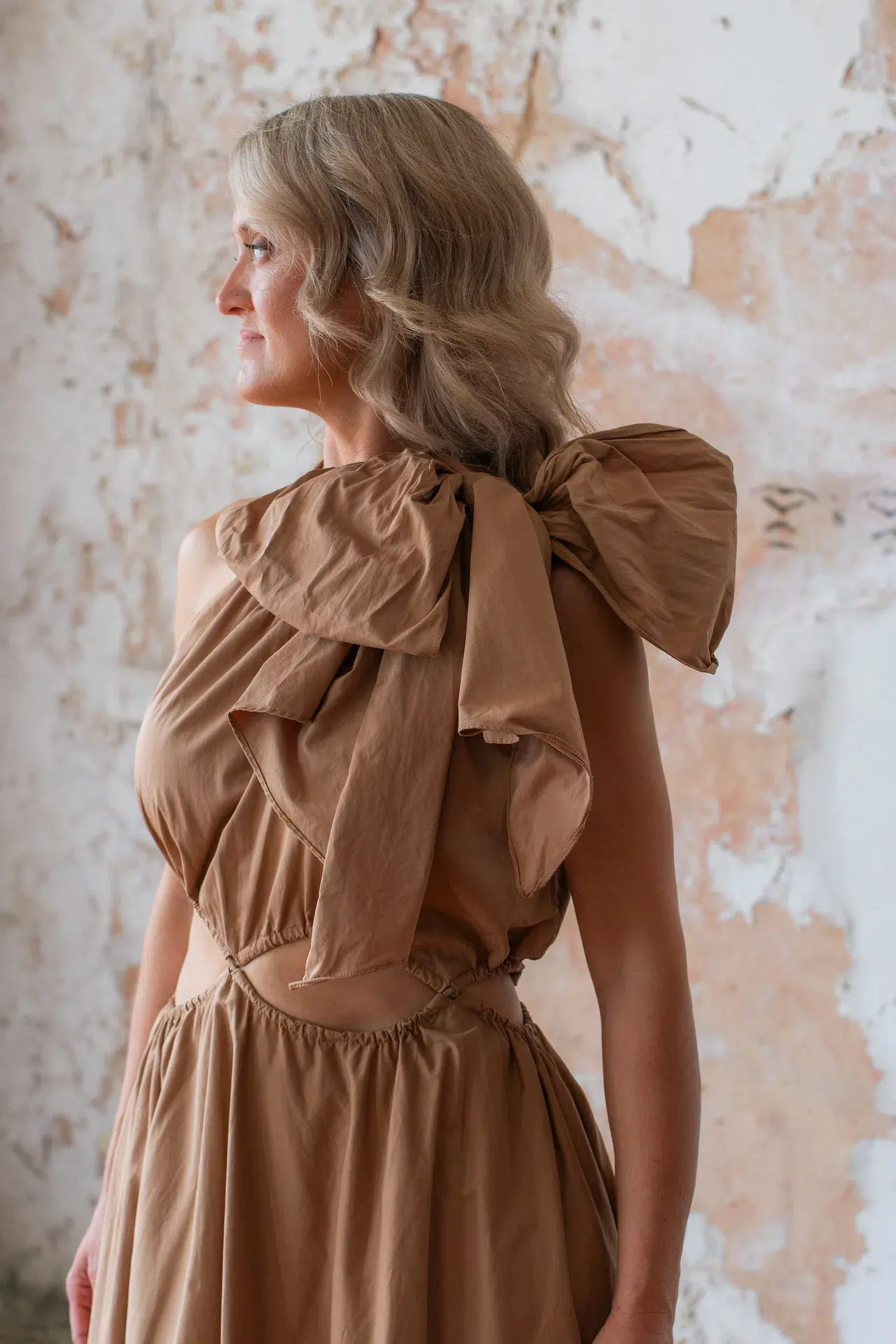 Aje Henriette Cutout Tie Strap Midi Dress Size AU 10  - Image 3
