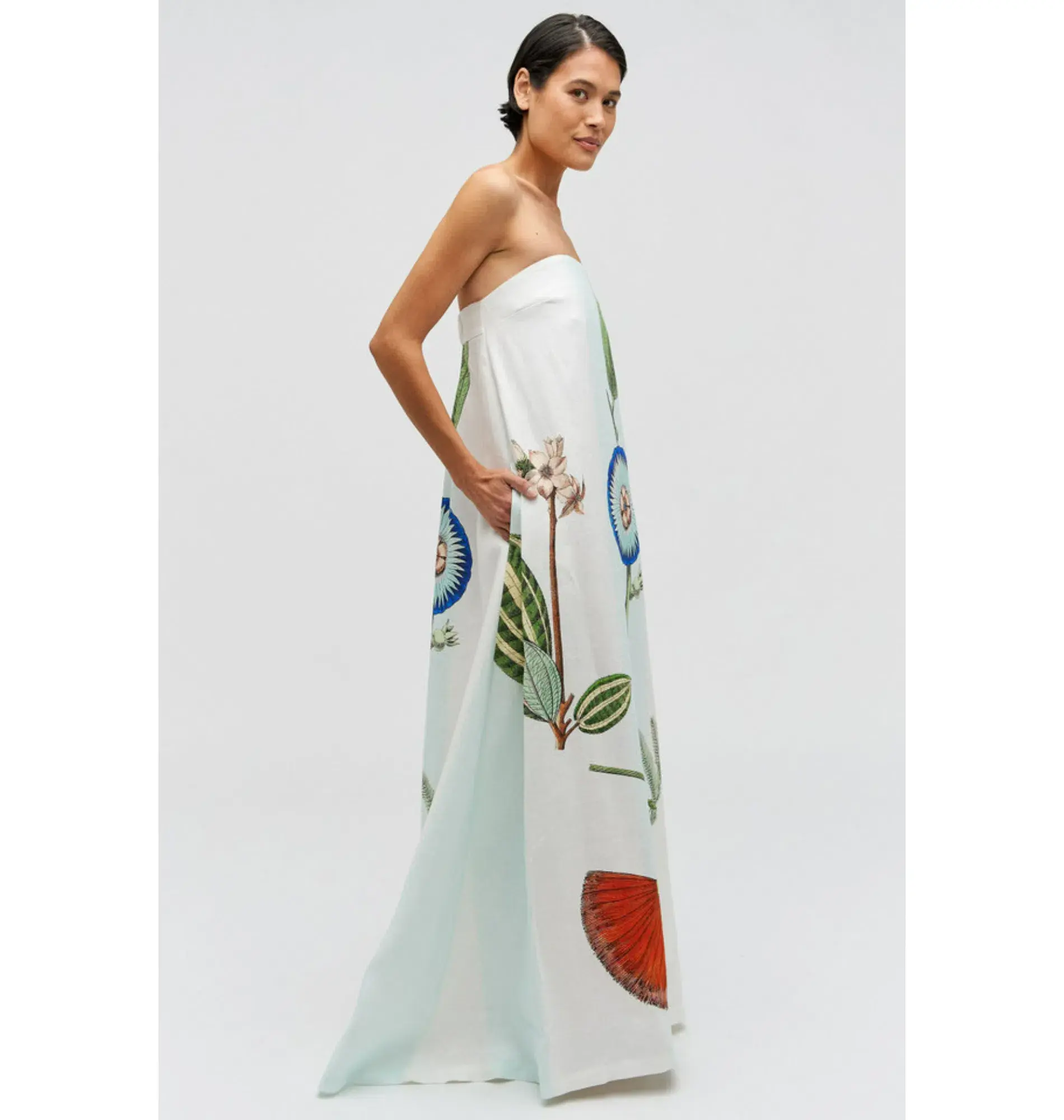 Oroton Grand Floral Gown Multi Size AU 10 - Image 3