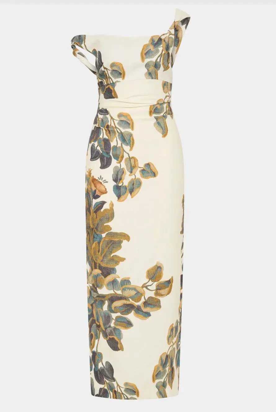 Sir The Label Evalita Twist Midi Dress Pine Valley Size 2 / AU 10 - Image 7
