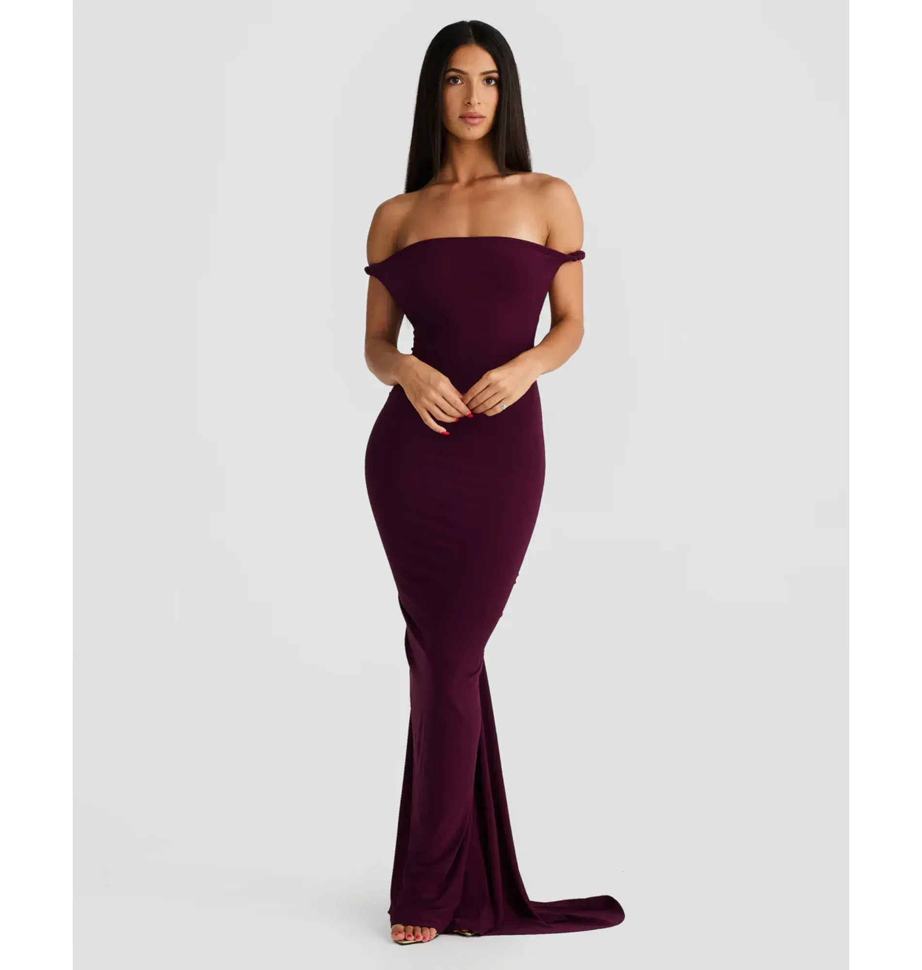 Melani The Label Maia Dress in Mulberry XS / AU 6  - Image 2