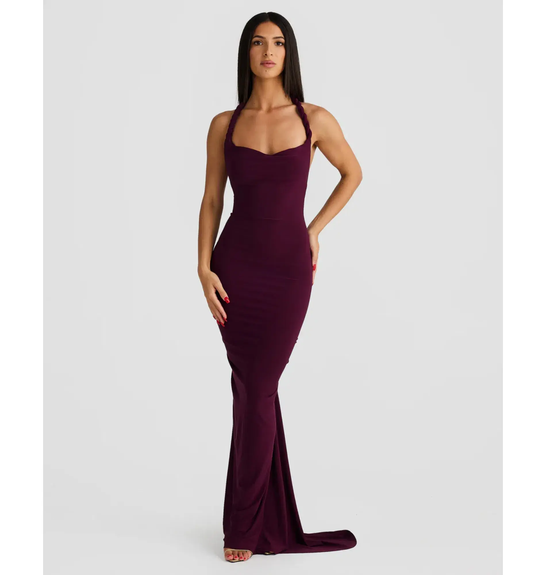 Melani The Label Maia Dress in Mulberry XS / AU 6  - Image 4