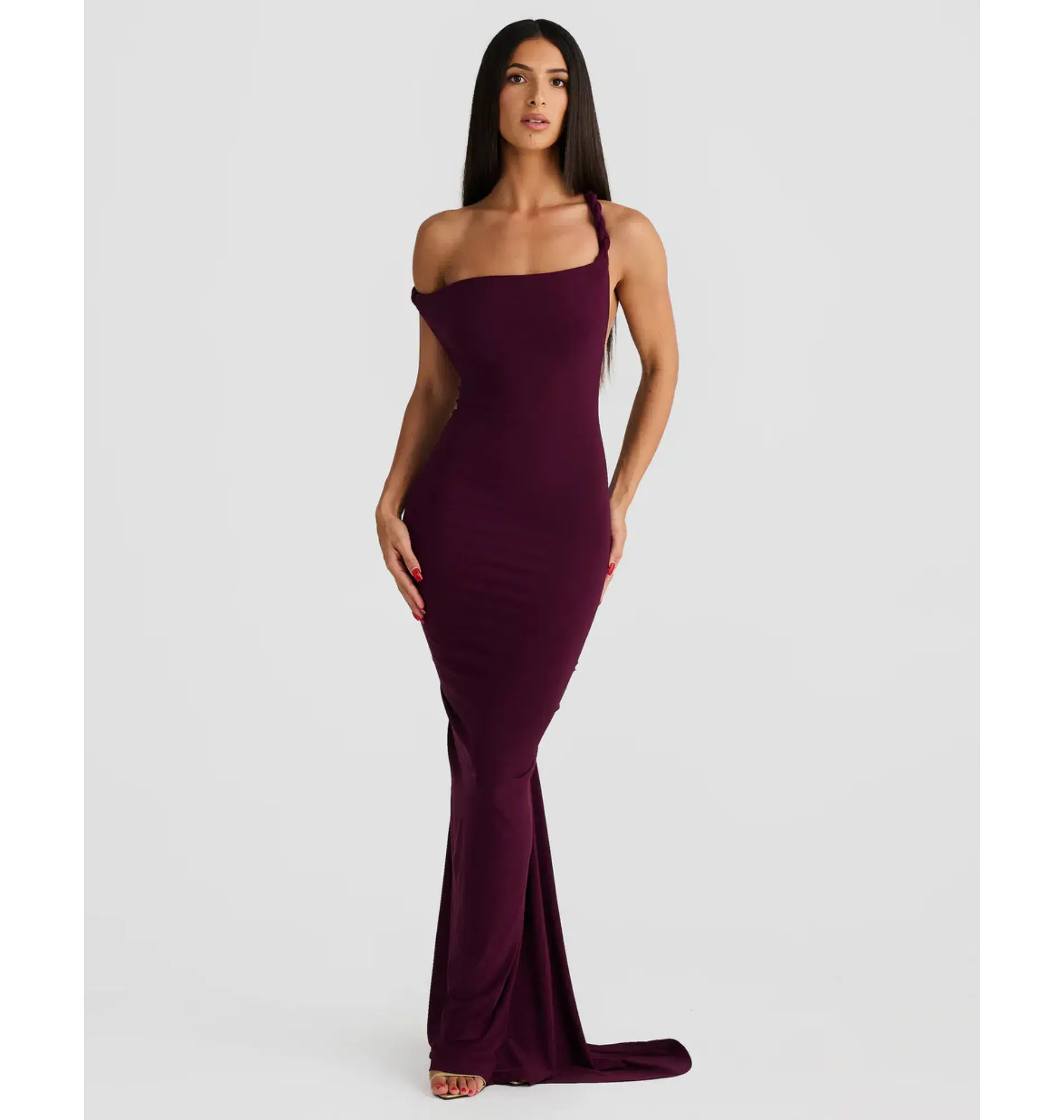 Melani The Label Maia Dress in Mulberry XS / AU 6  - Image 1