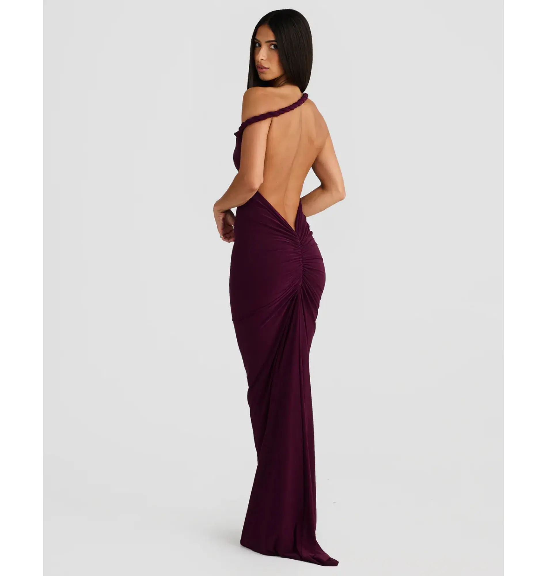 Melani The Label Maia Dress in Mulberry XS / AU 6  - Image 3