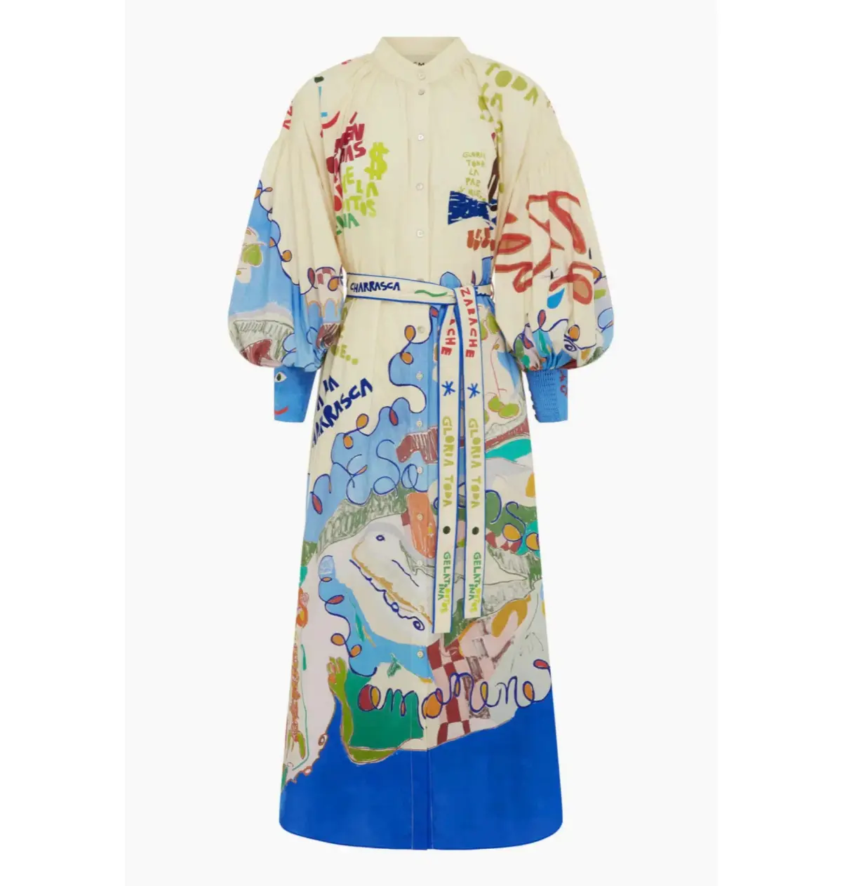 Alemais Nadia Shirtdress Multi Size AU 14 - Image 6