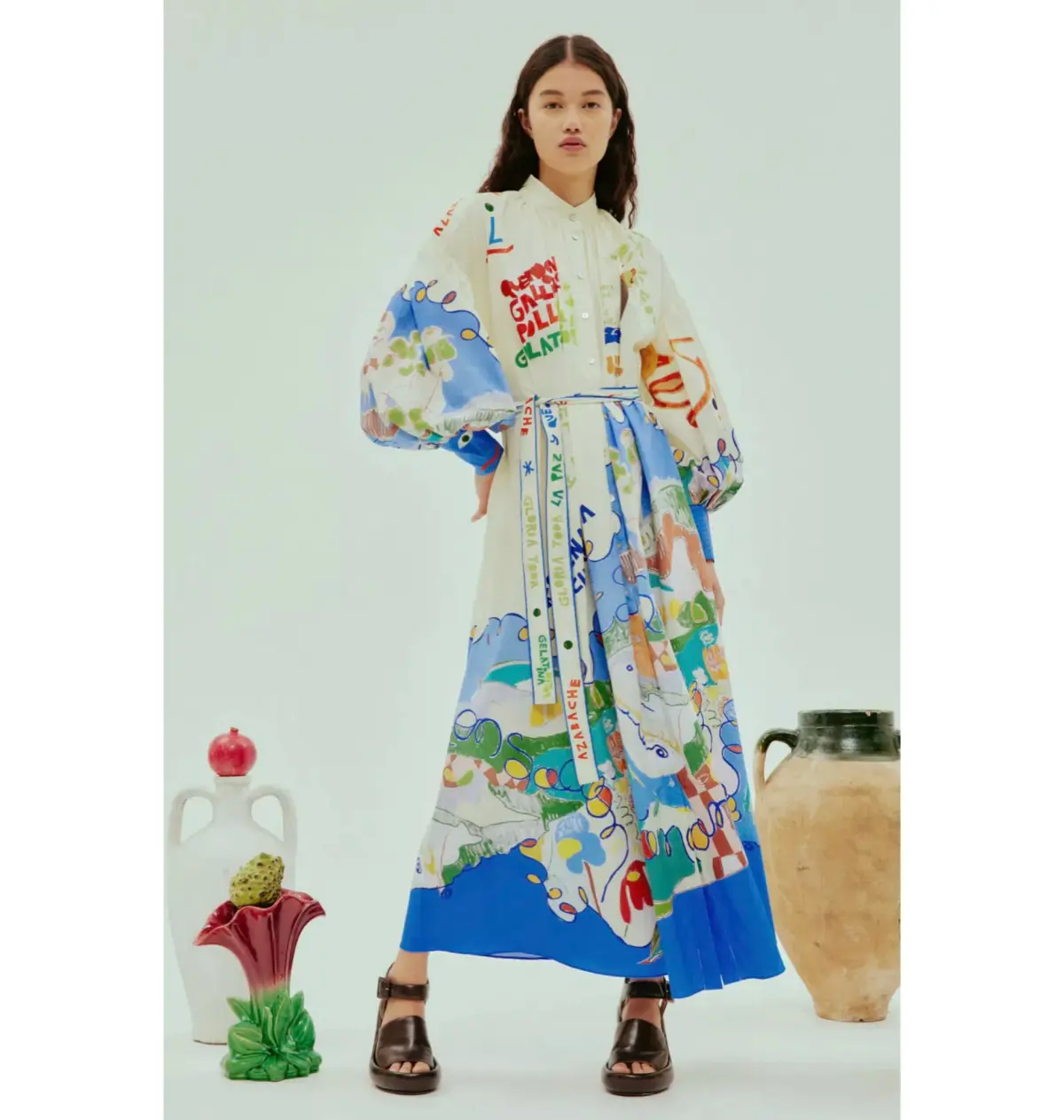 Alemais Nadia Shirtdress Multi Size AU 14 - Image 1