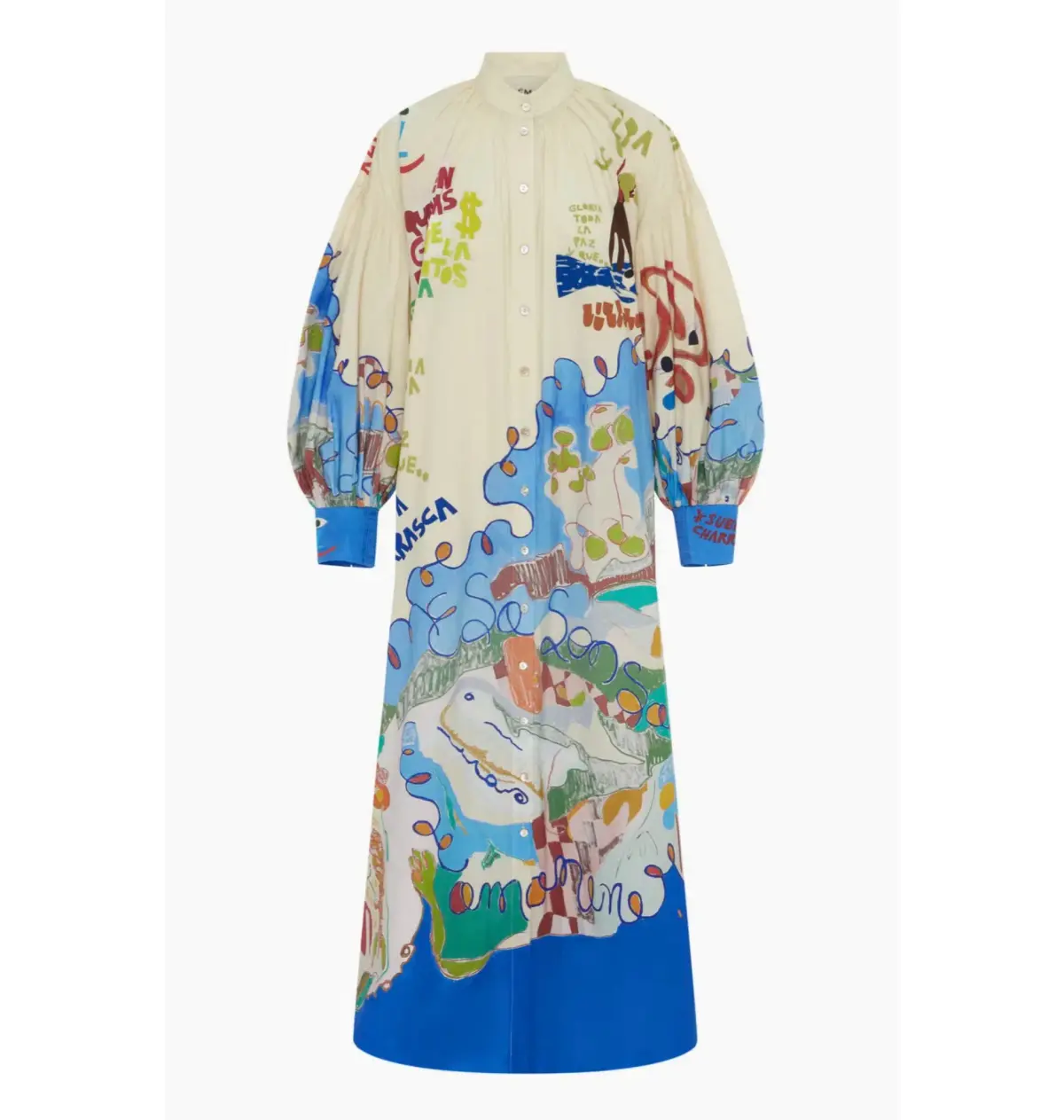 Alemais Nadia Shirtdress Multi Size AU 14 - Image 7
