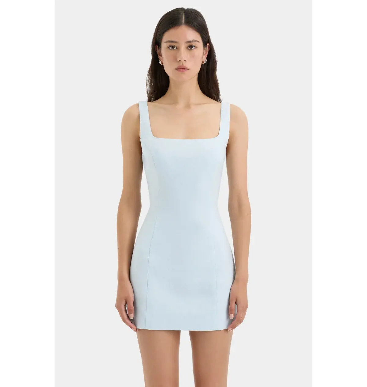 Sir the Label Iris Tie Mini Dress in Light Blue Size 1 / AU 8 - Image 3