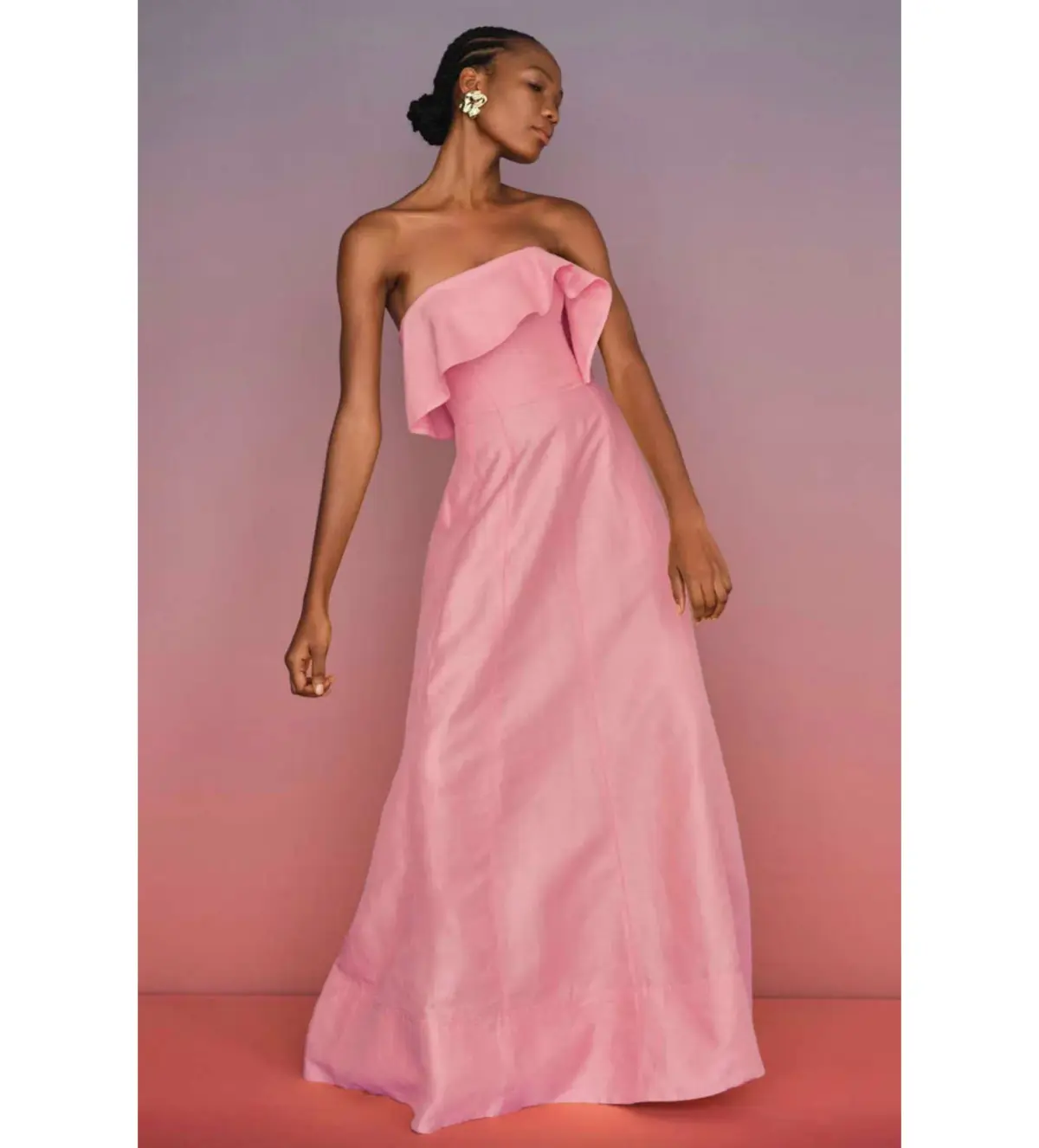 Aje Shallows Strapless Gown Pink Size 16 - Image 1