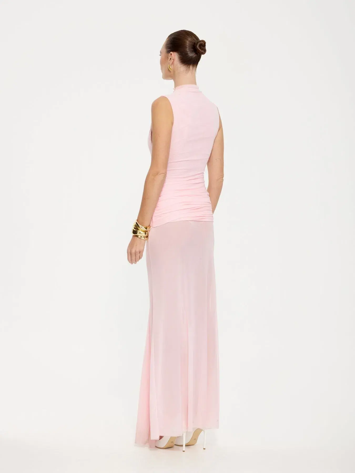 Effie Kats Roza Maxi Dress Petal Pink Size 6 - Image 3