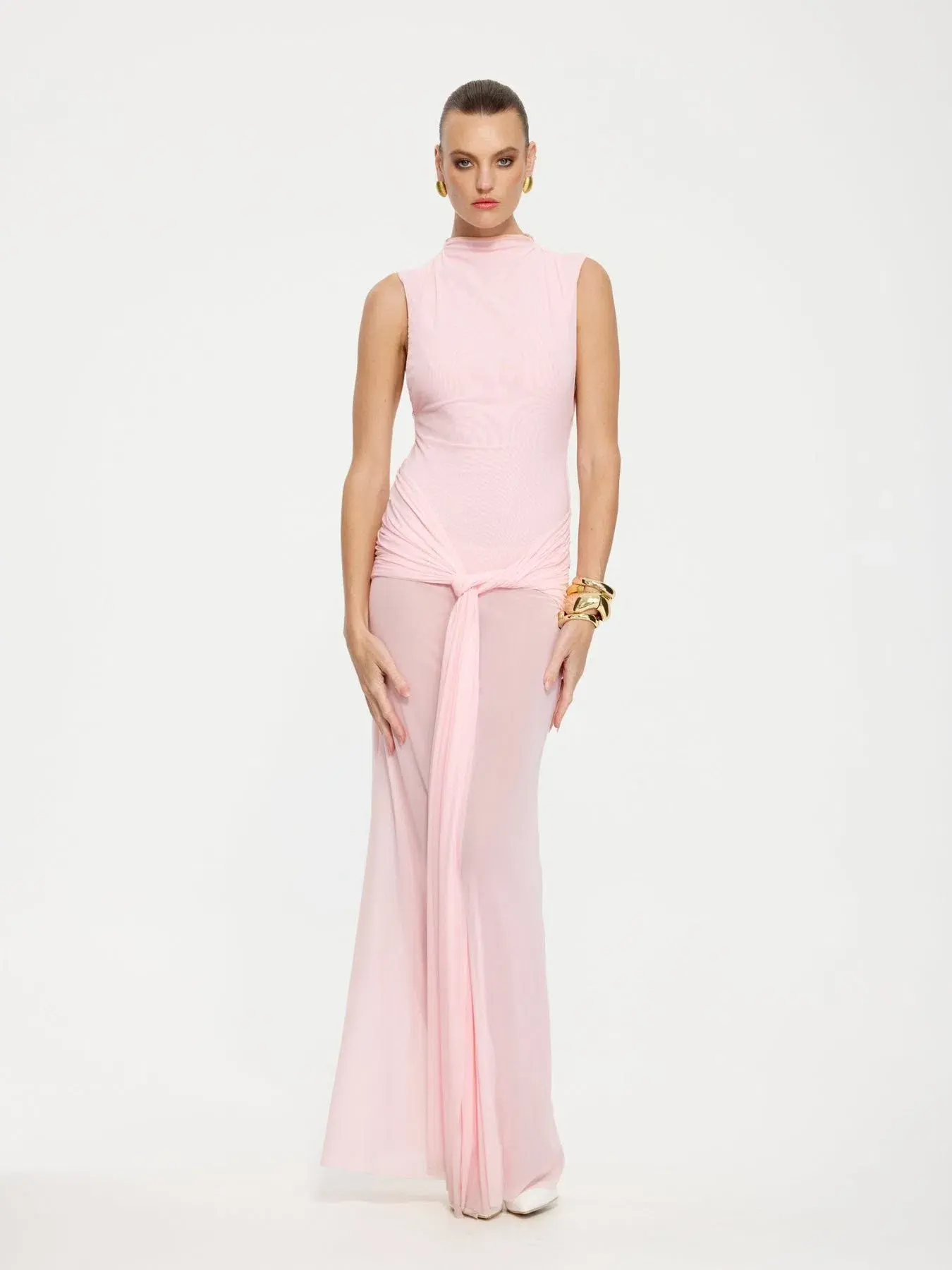Effie Kats Roza Maxi Dress Petal Pink Size 6 - Image 2