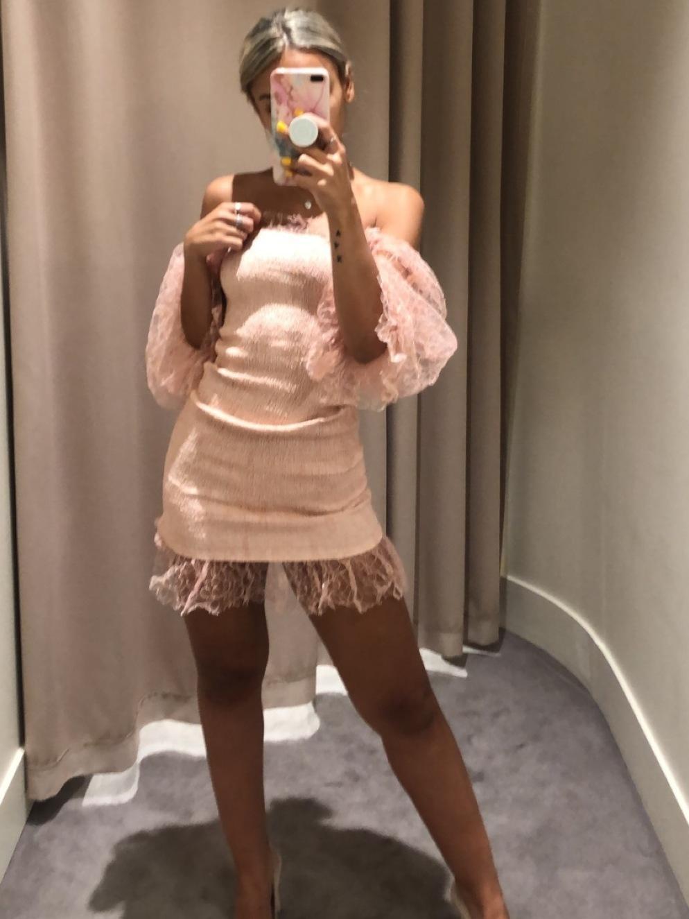 Alice McCall Amora Rouch Dress Blush 6 - Image 2