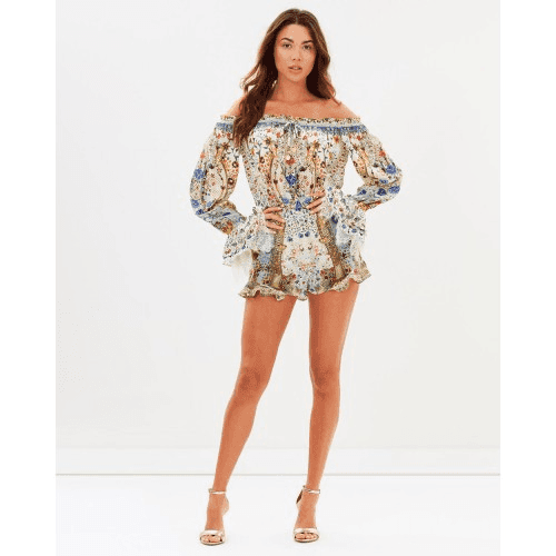 CAMILLA multi print playsuit size 10 - Image 1
