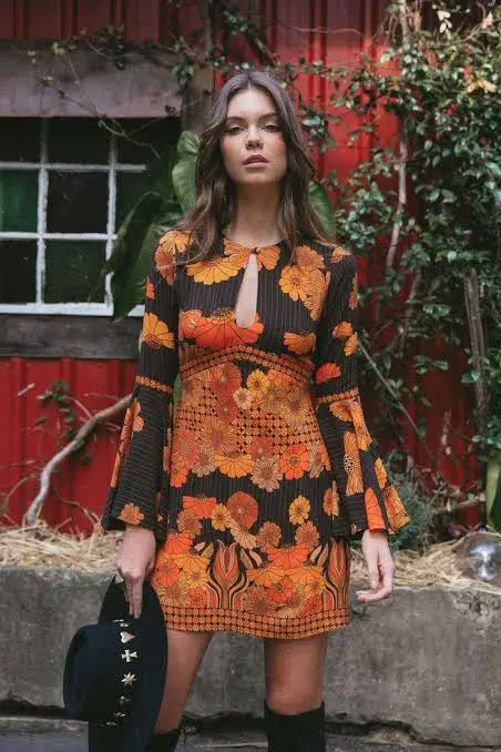 Nine Lives Bazaar Mercury Mini Dress in Midnight - Image 3