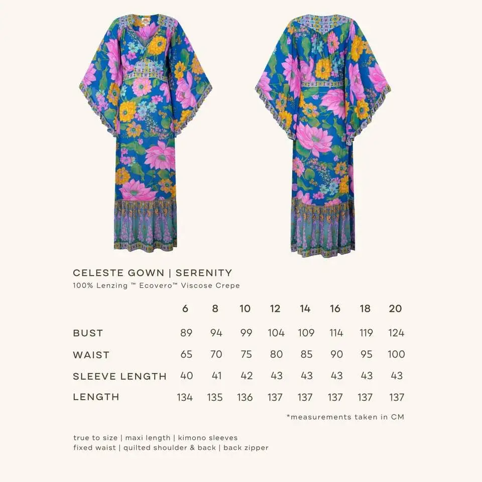 Nine Lives Bazaar Celeste Dress in Serenity  - Image 3