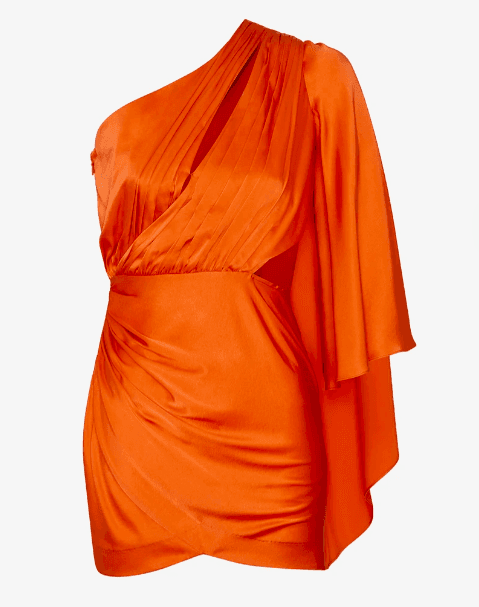 Retrofete Mae Mini Dress Orange Size 8 - Image 5