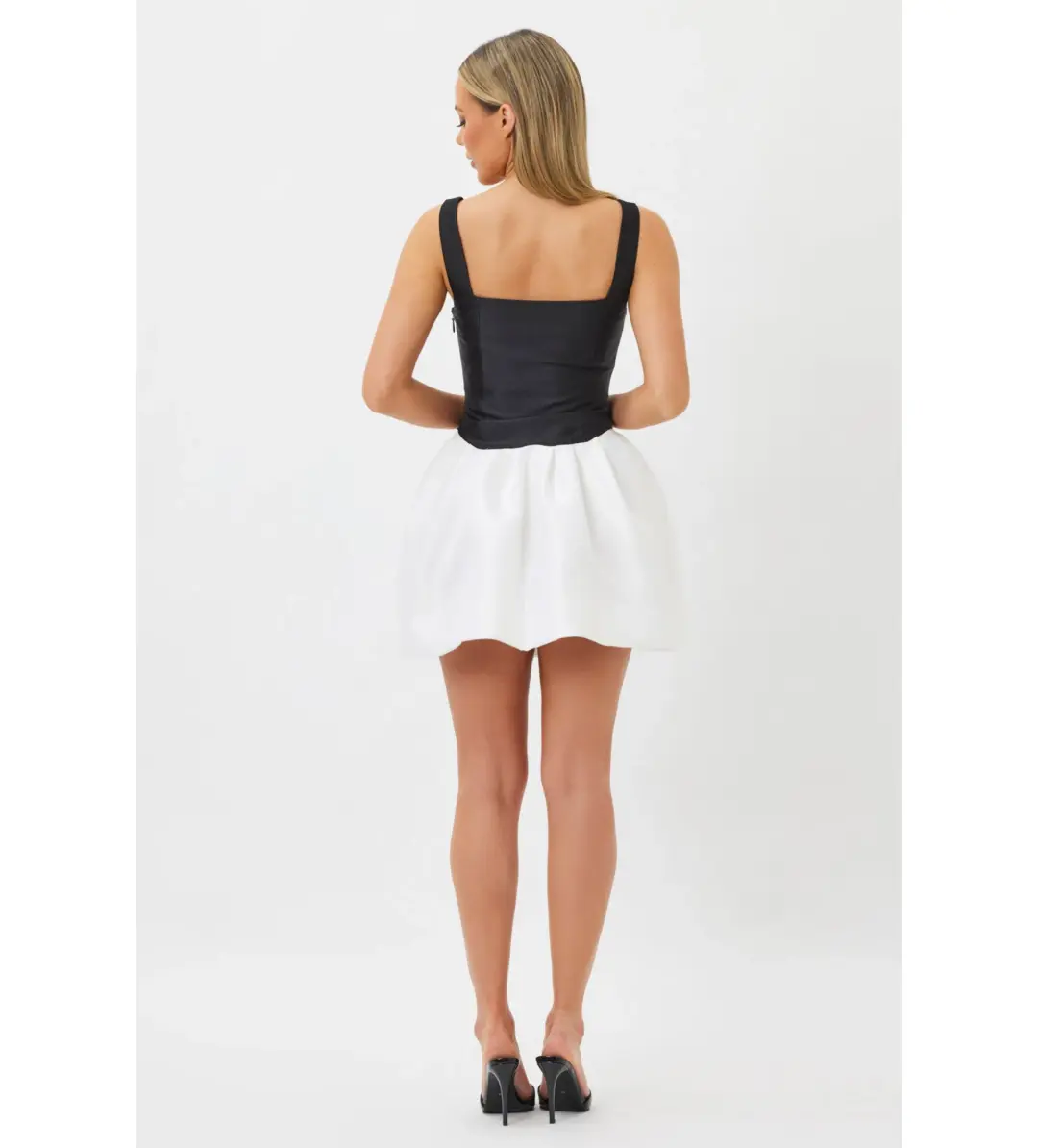 Bianca & Bridgett Alba Mini Dress Black/White Size 12  for rent on The Volte - main image
