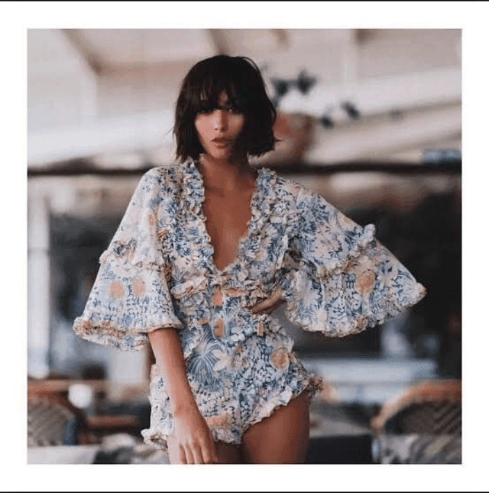 Alice Mccall 'Choose Me Romper' Blue Floral Sz 8 - Image 1