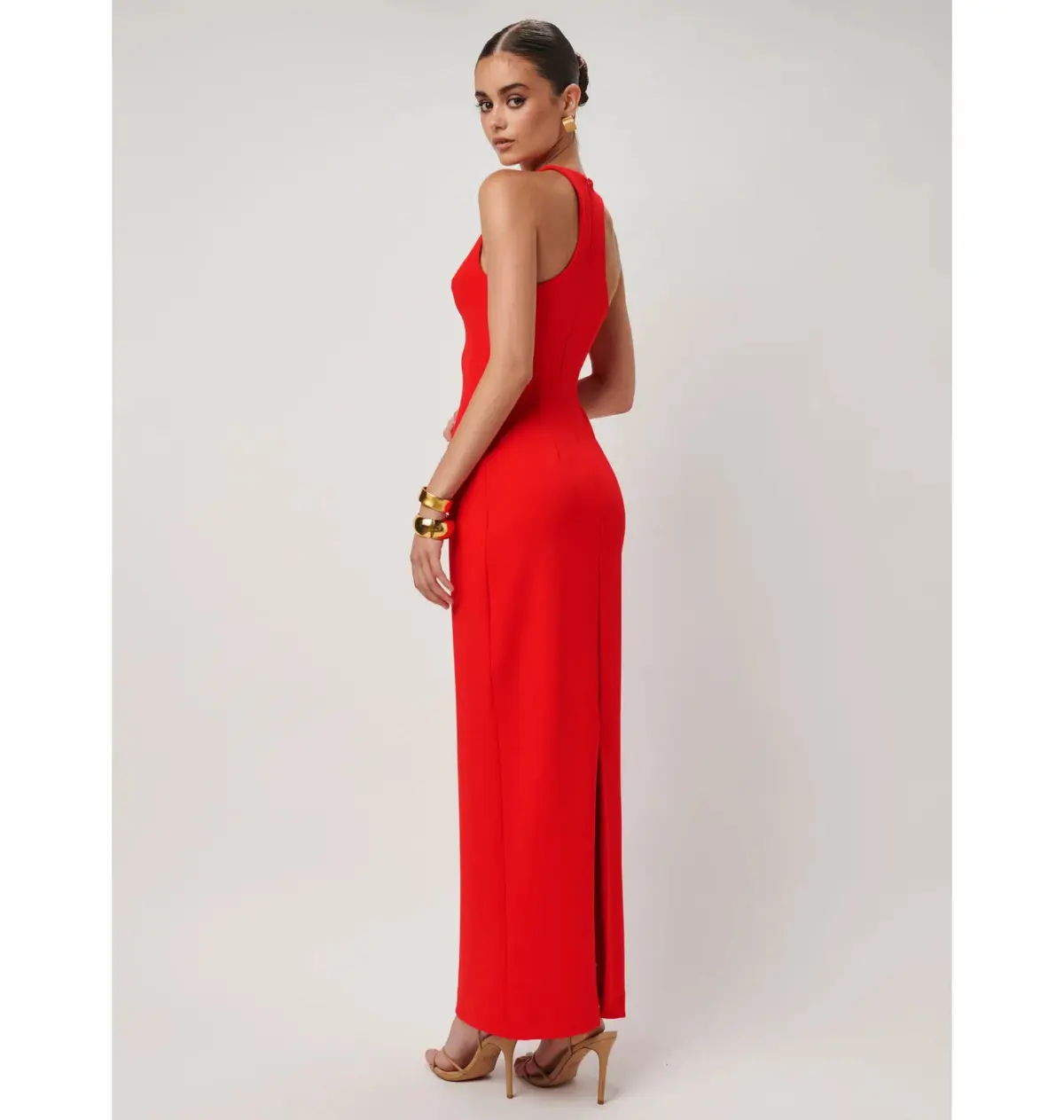 Effie Kats Eiza Gown in Cherry Red Size S / AU 8 - Image 4