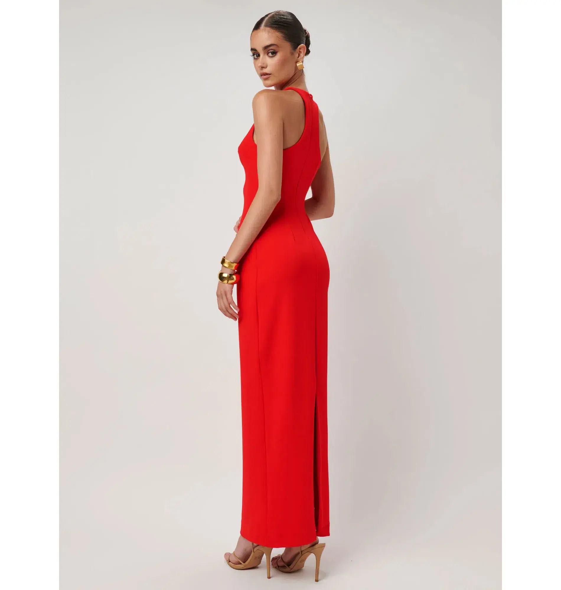 Effie Kats Eiza Gown in Cherry Red Size S / AU 8 - Image 4