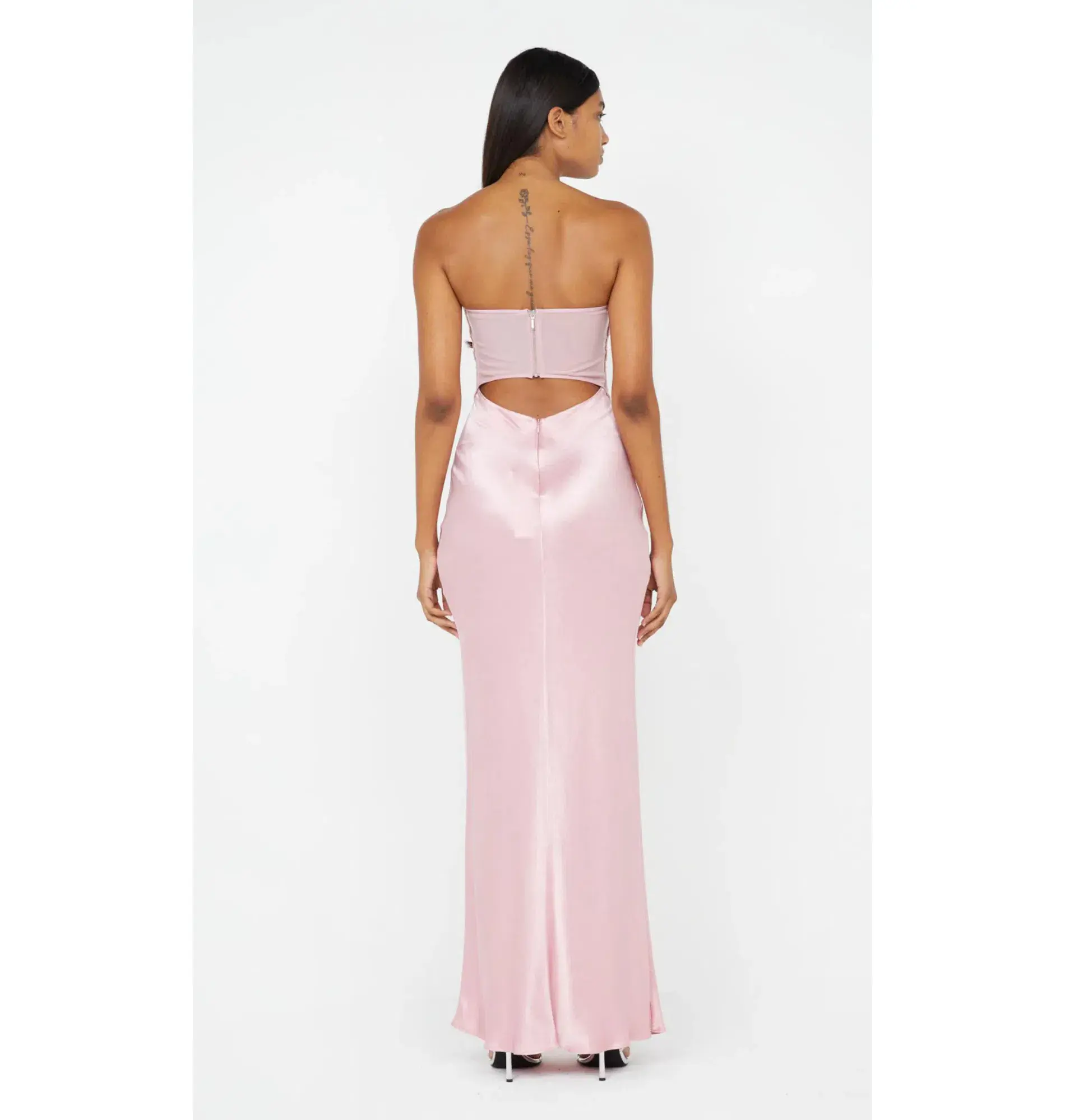 Bec & Bridge Halle Strapless Dress in Dusty Pink Size AU 6 - Image 3