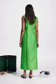 Alemais Dazzle Midi Dress Green Size AU 10 - Image 3