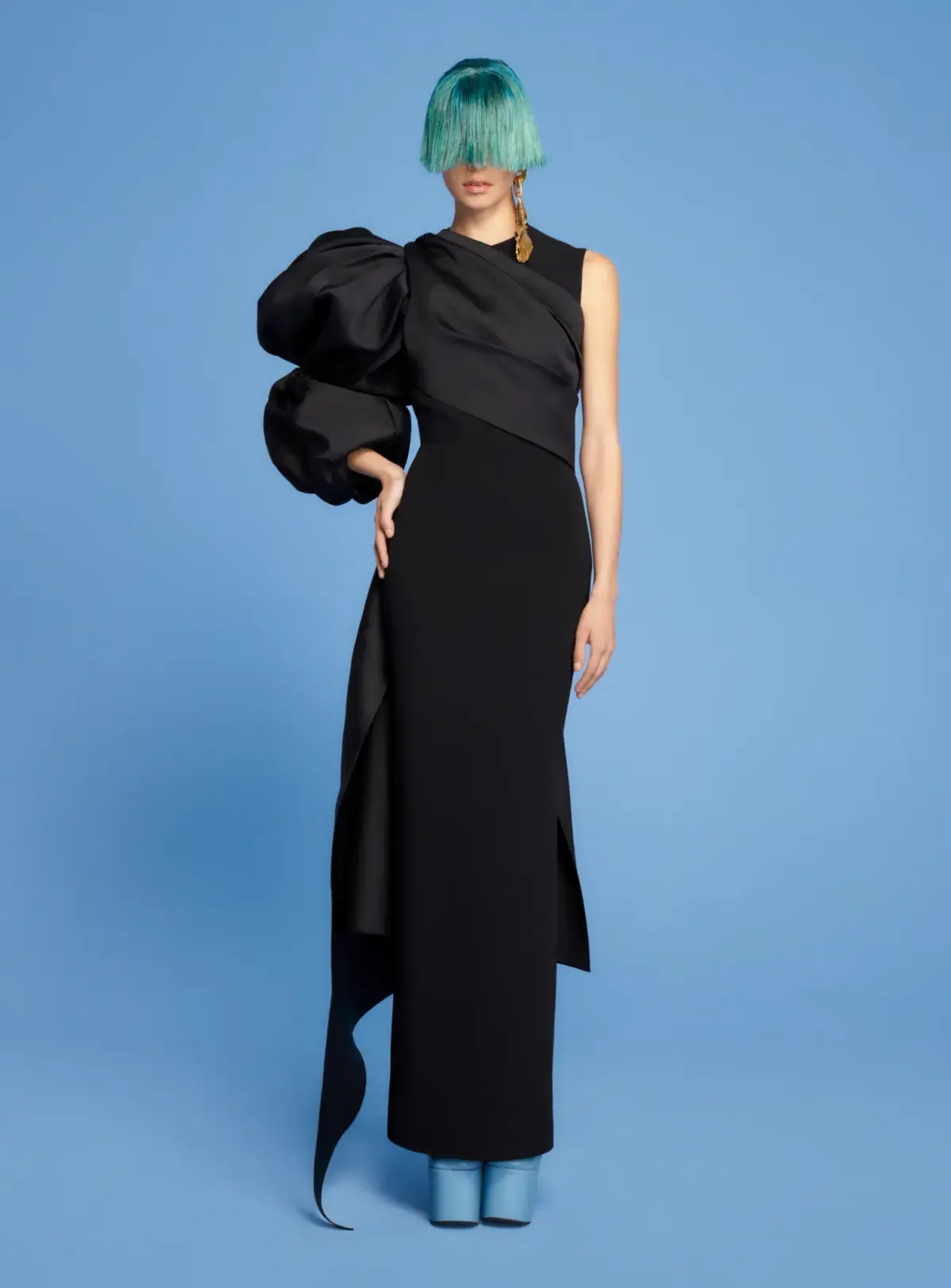 Solace London The Moore Maxi Dress in Black Size AU 10 - Image 1