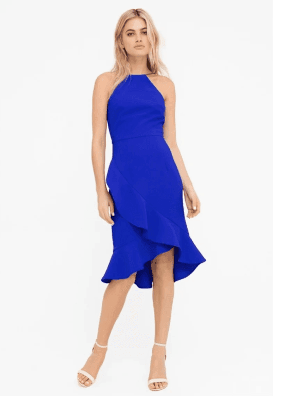 Sheike Karma Dress Cobalt Blue Size 6 - Image 1