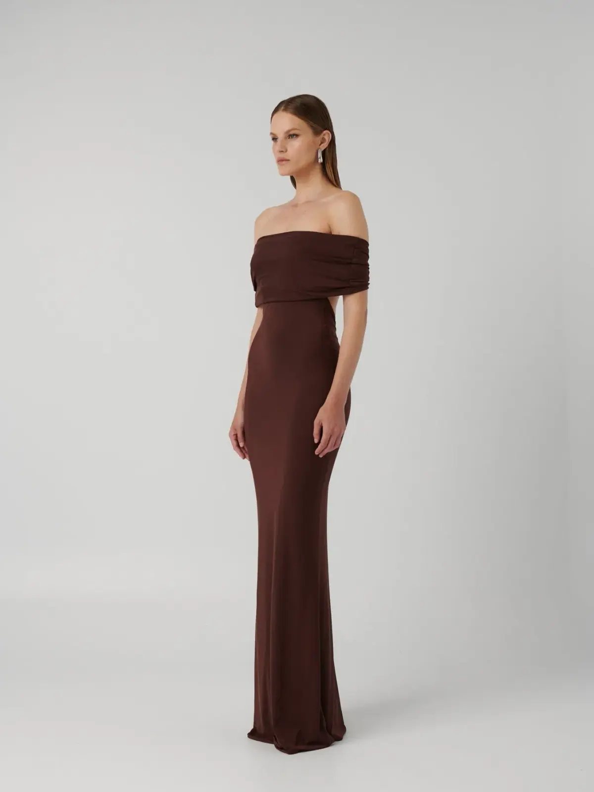 Effie Kats Viela Gown Cocoa Brown Size M / AU 10 - Image 2