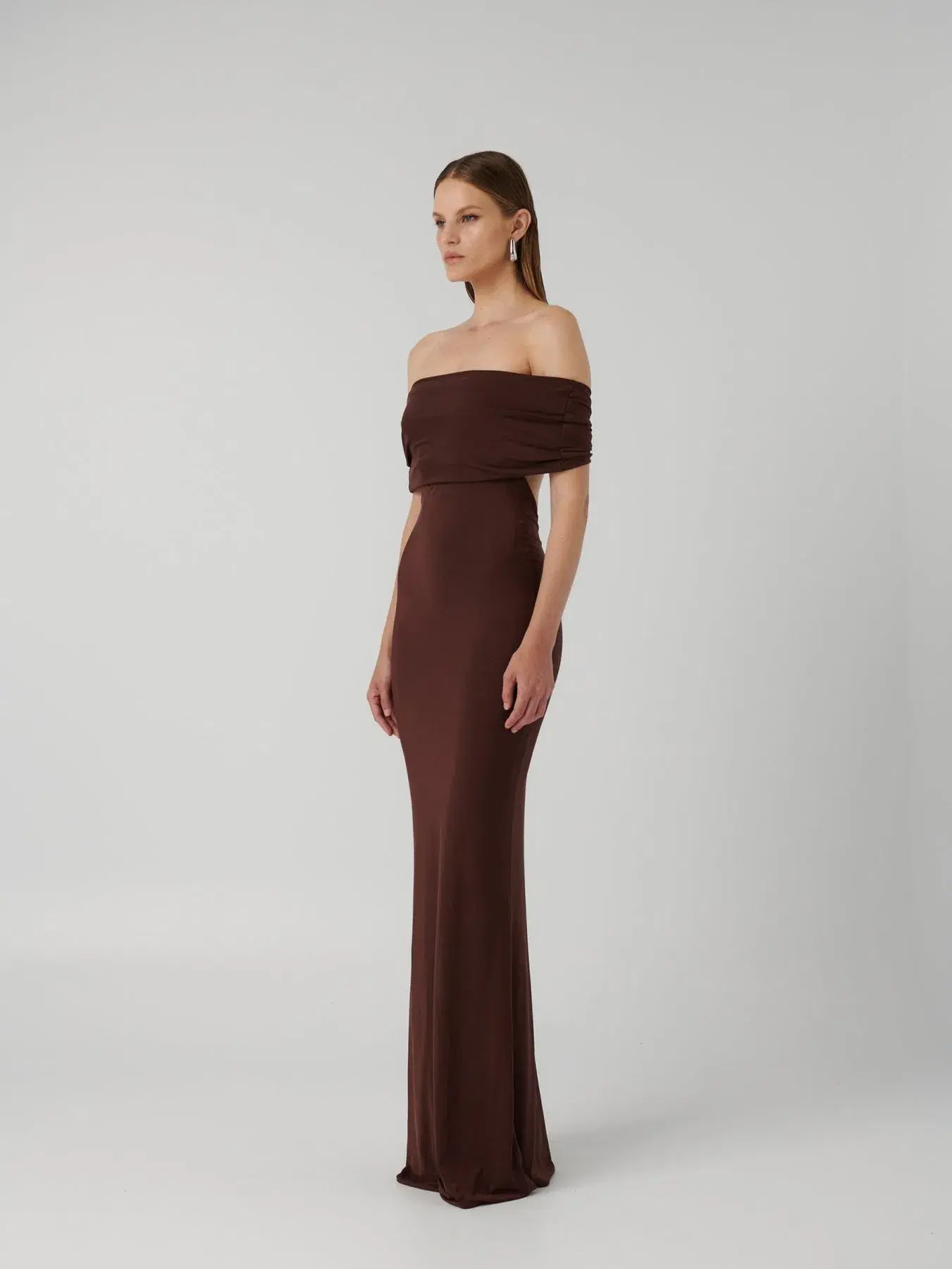 Effie Kats Viela Gown Cocoa Brown Size M / AU 10 - Image 2