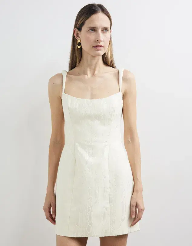 Camilla And Marc Malla Mini Dress Cream Size 8 - Image 2