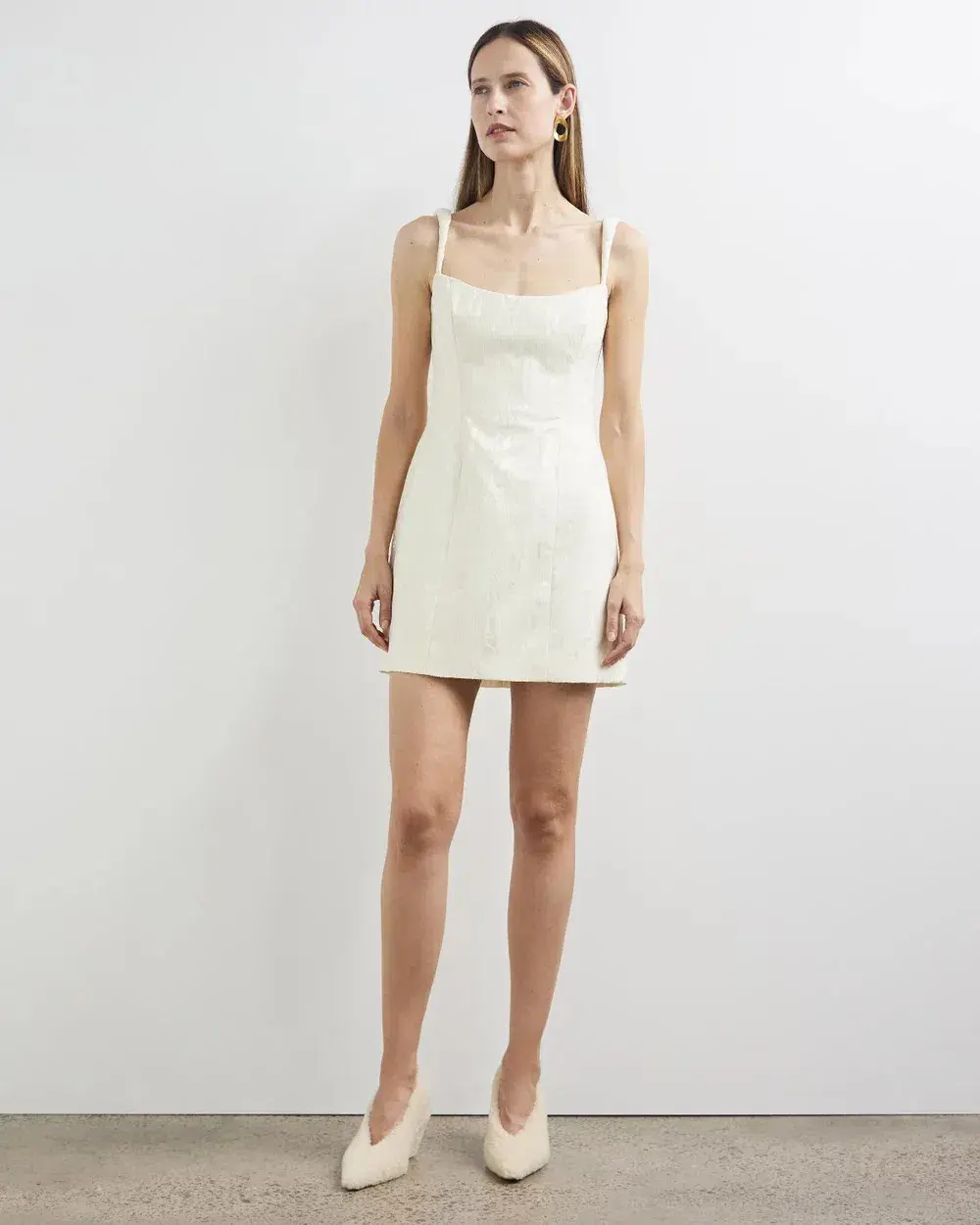 Camilla And Marc Malla Mini Dress Cream Size 8 - Image 1