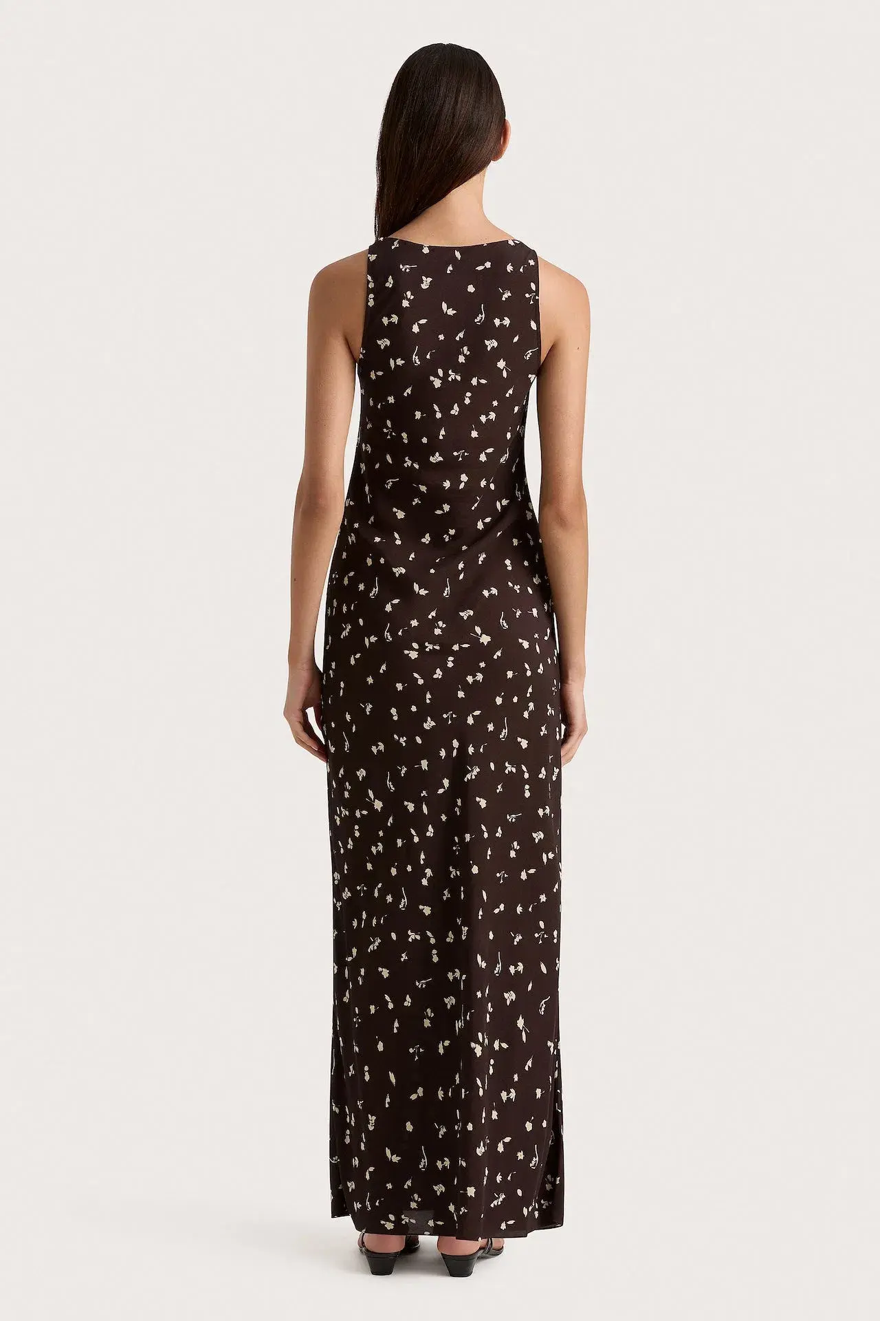 Faithfull the Brand Silya Dress Clover Brown Size 8 - Image 3