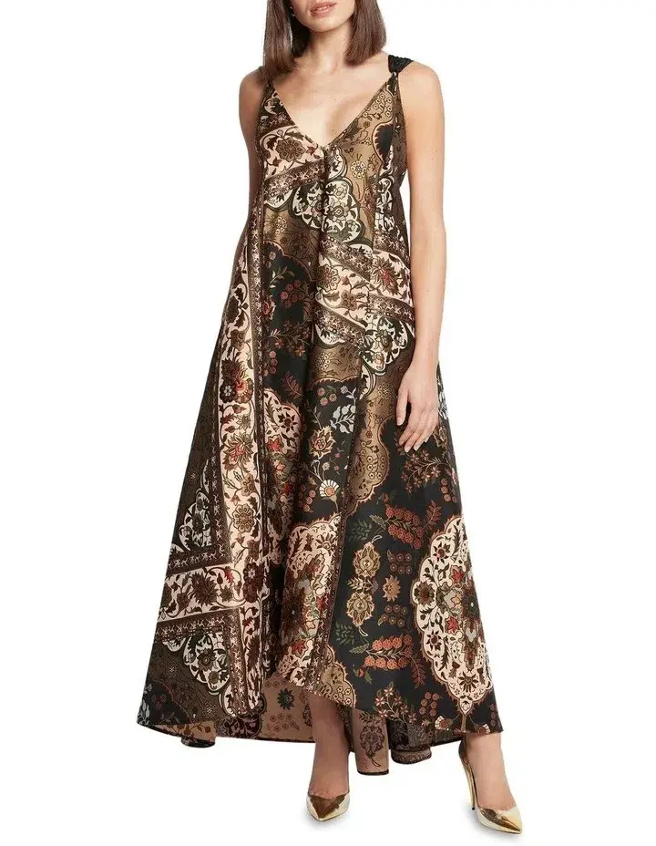 Sass and Bide Around The Moon Maxi Dress Multi Size 44 / AU 14 - Image 1