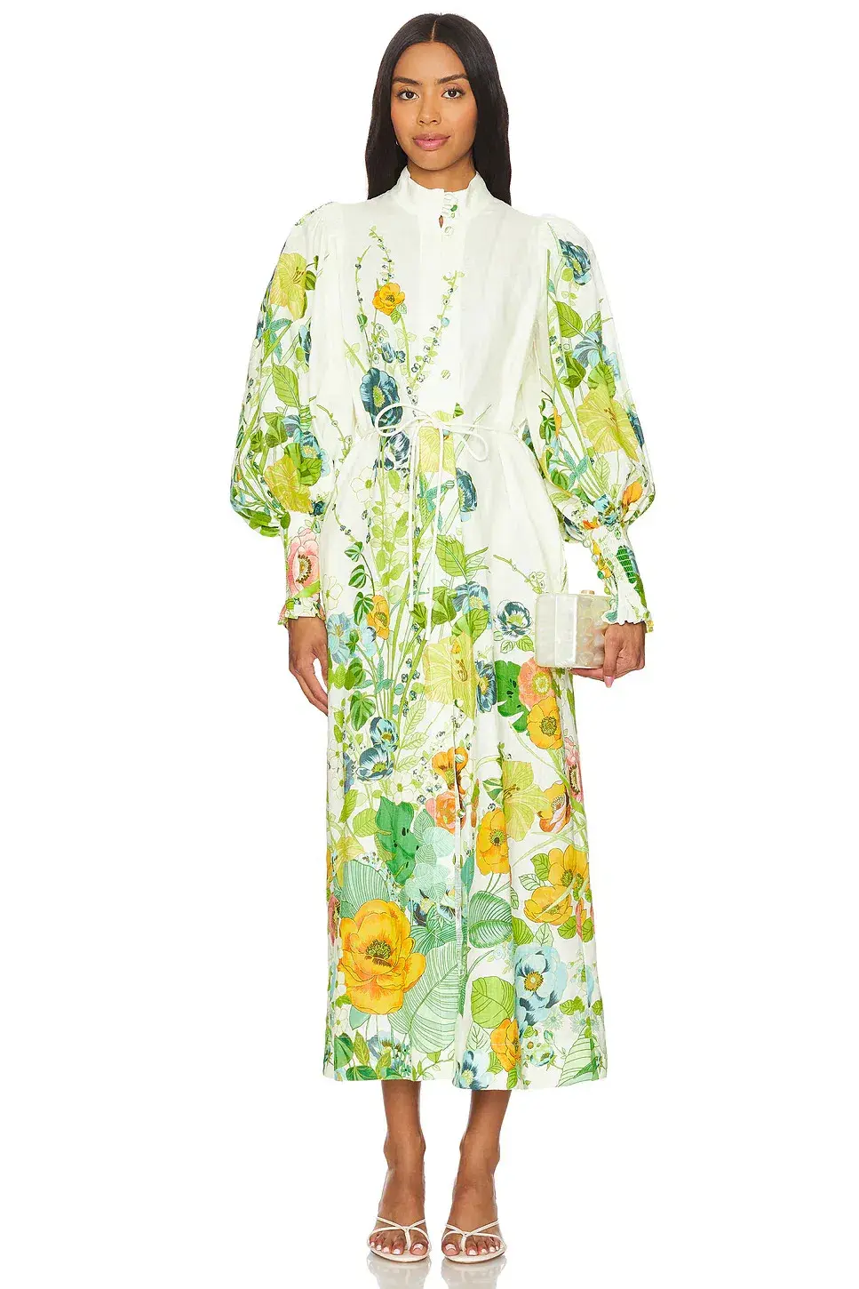Alemais Zhivago Constance Shirt Dress Floral Size 14 - Image 4
