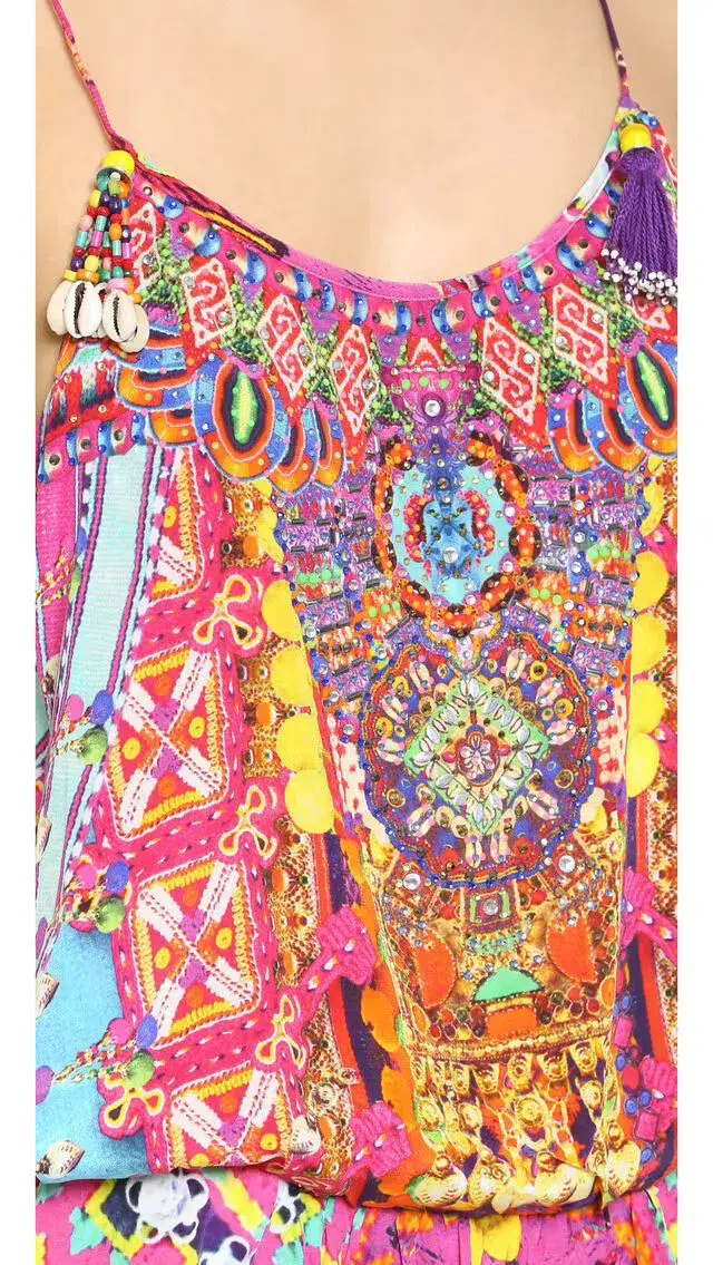 Camilla Childs Play Silk Playsuit Multi Size 8 - Image 6