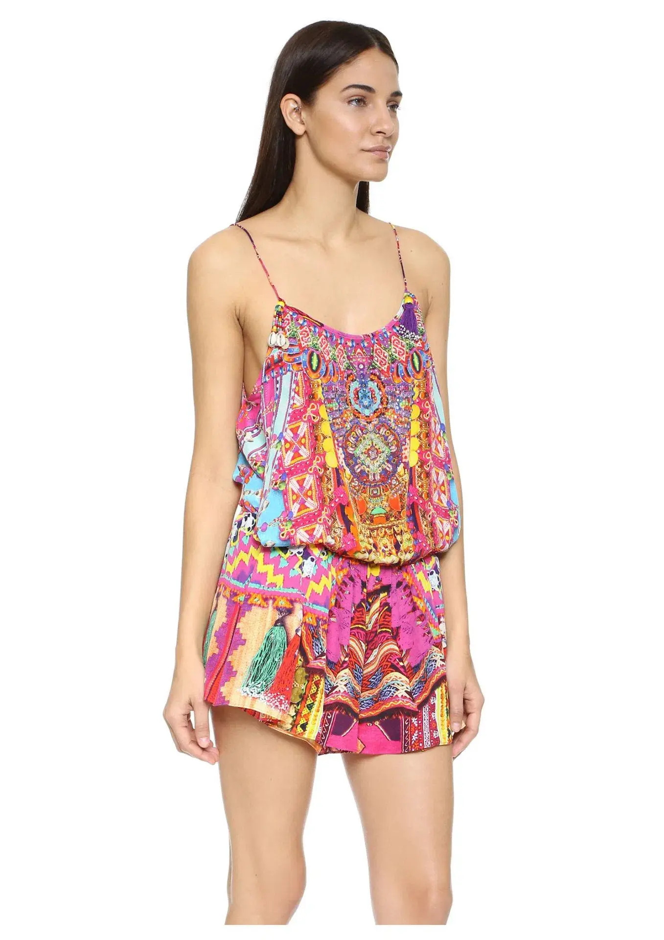 Camilla Childs Play Silk Playsuit Multi Size 8 - Image 1