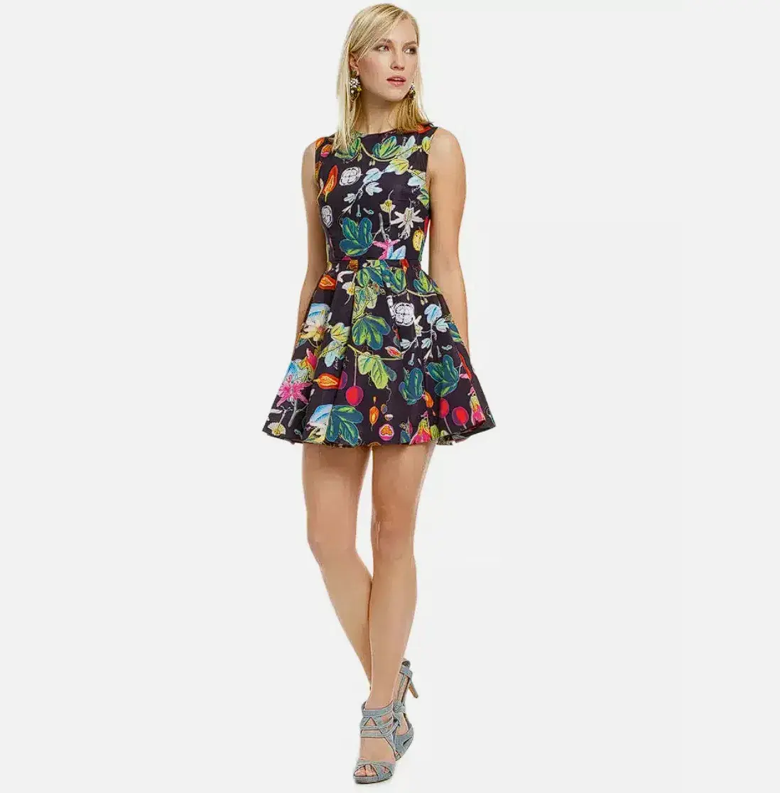 Camilla and Marc Cosmic Gardens Mini Dress Print Size 8 - Image 1