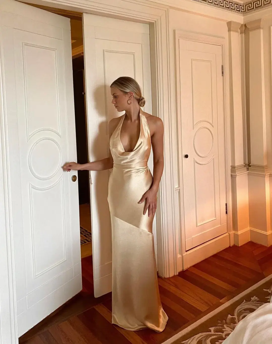 Arcina Ori Daniella Gown Gold Size S /AU 8  for rent on The Volte - main image