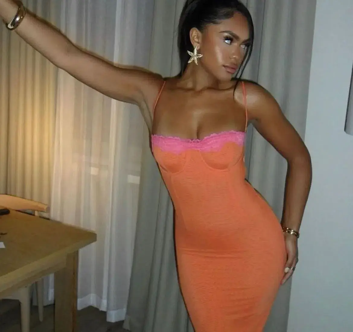House of CB Aize  Dress Orange Size Medium/10AU - Image 6