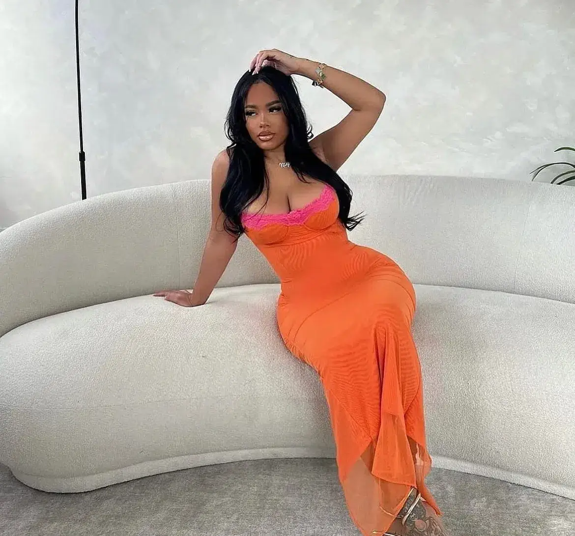 House of CB Aize  Dress Orange Size Medium/10AU - Image 5