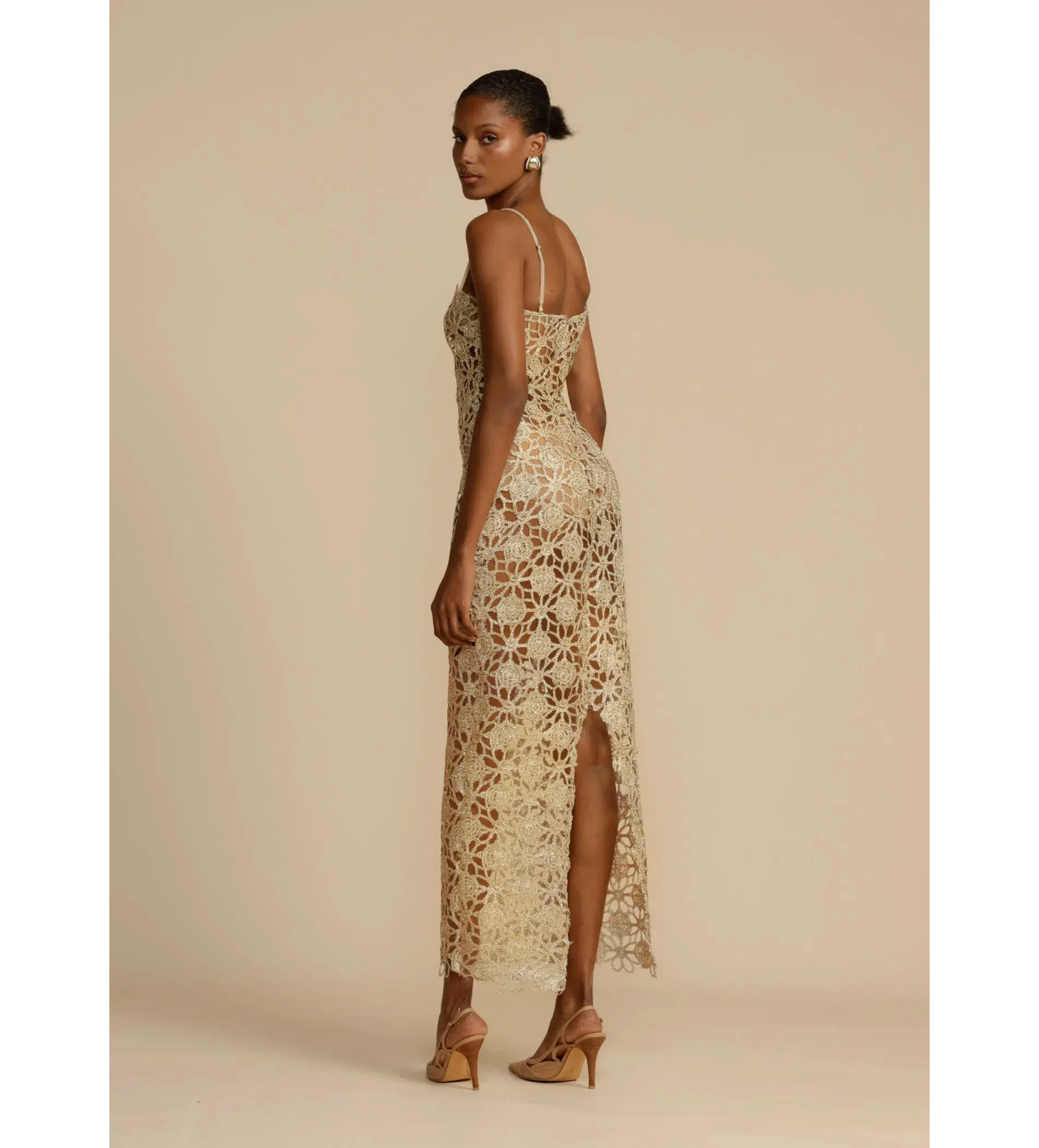 Arcina Ori Kendra Dress Gold Size 6  - Image 3
