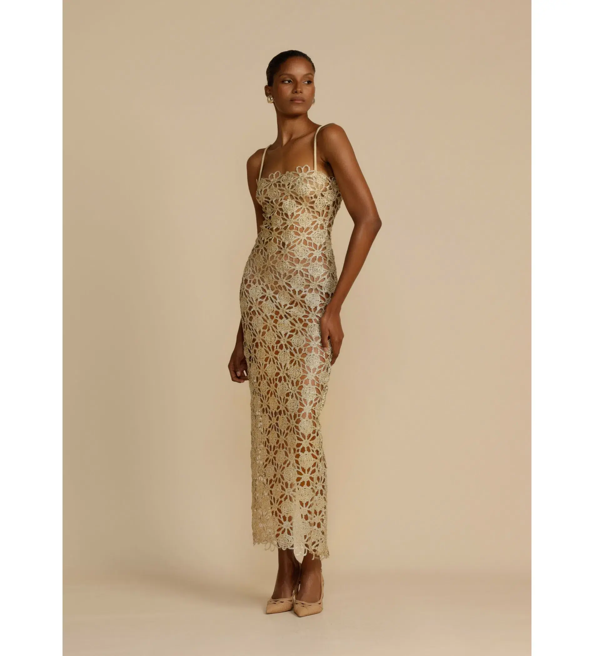 Arcina Ori Kendra Dress Gold Size 6  - Image 2