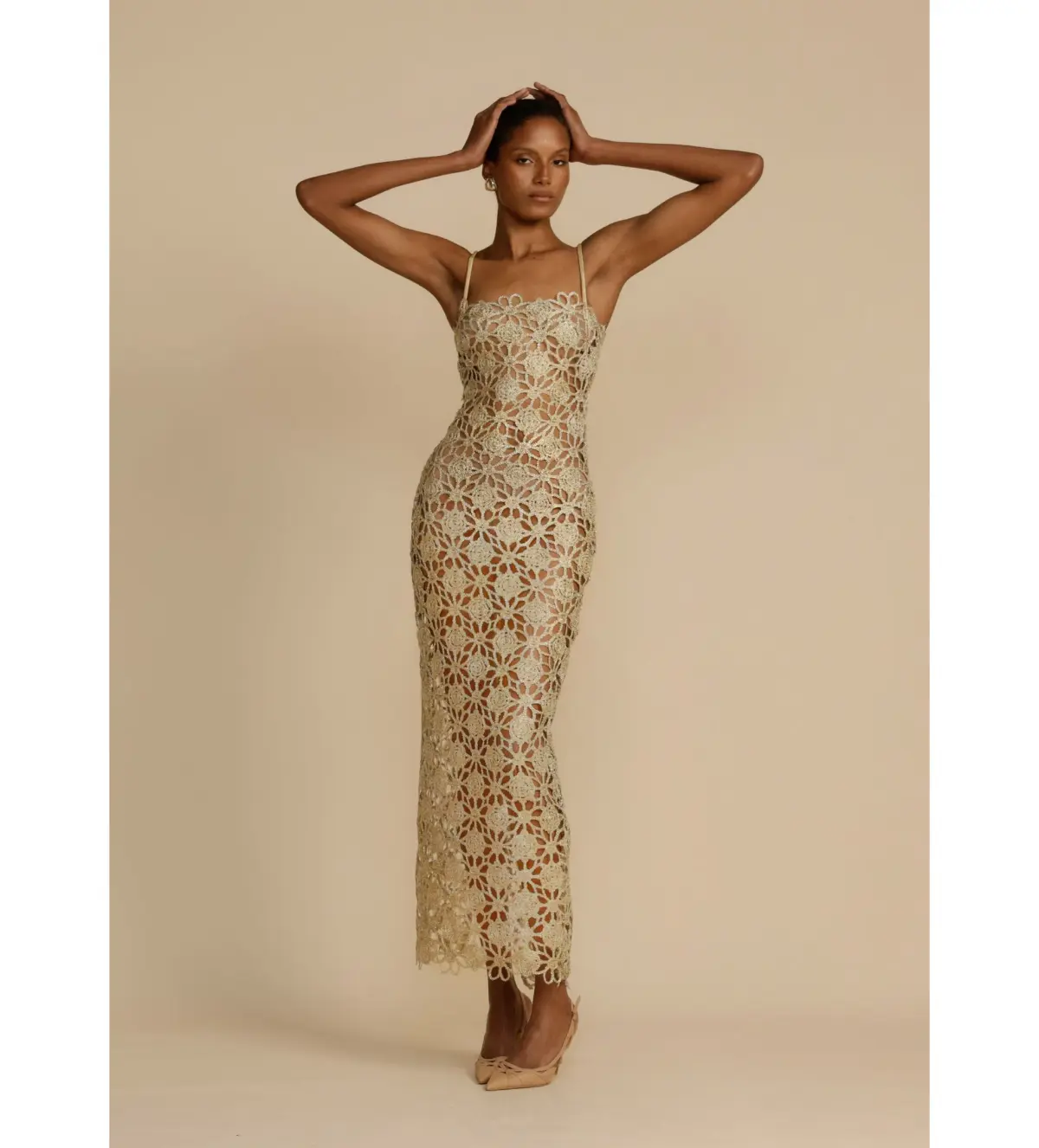 Arcina Ori Kendra Dress Gold Size 6  - Image 1